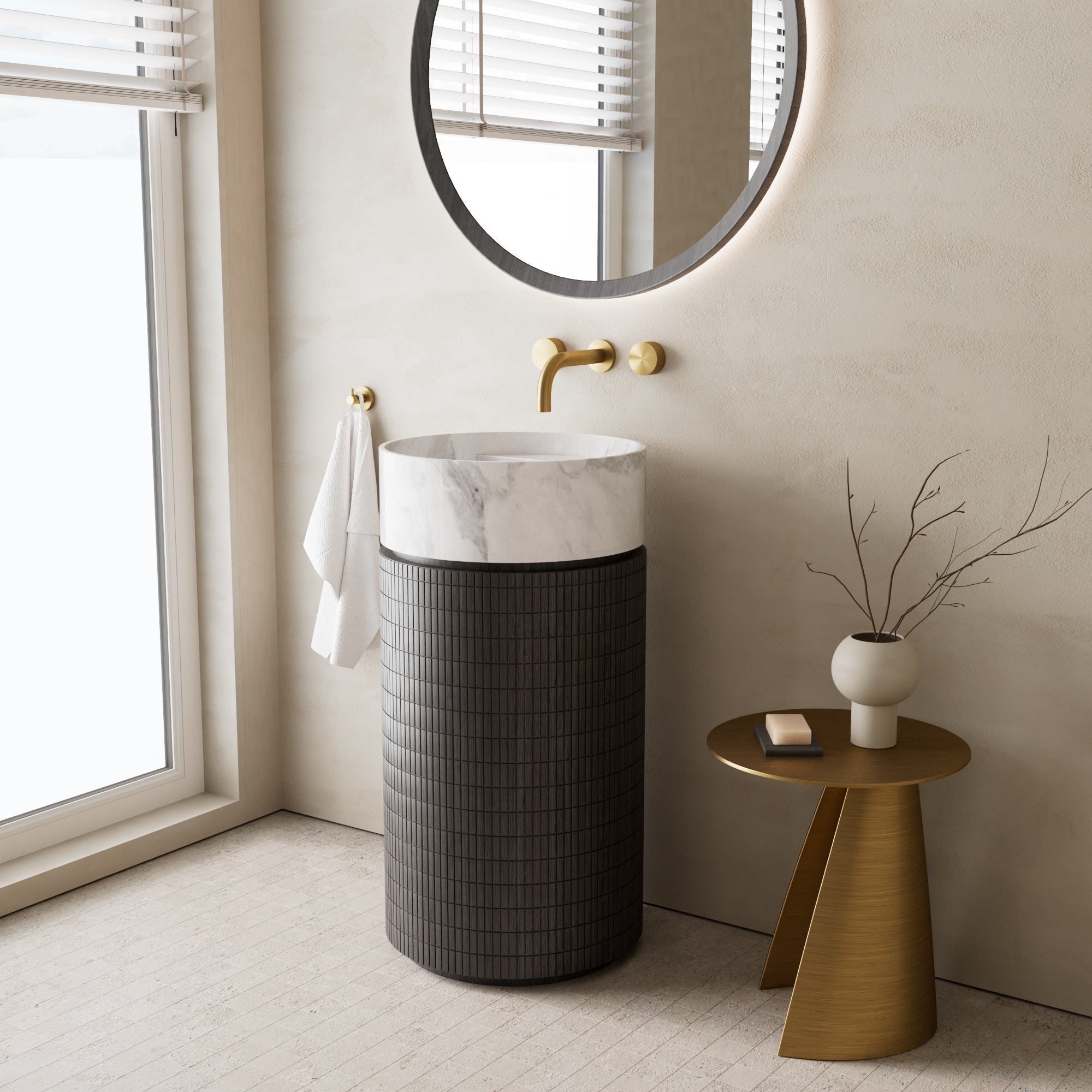 Image of Rotonda Marble Vanity - Cavari