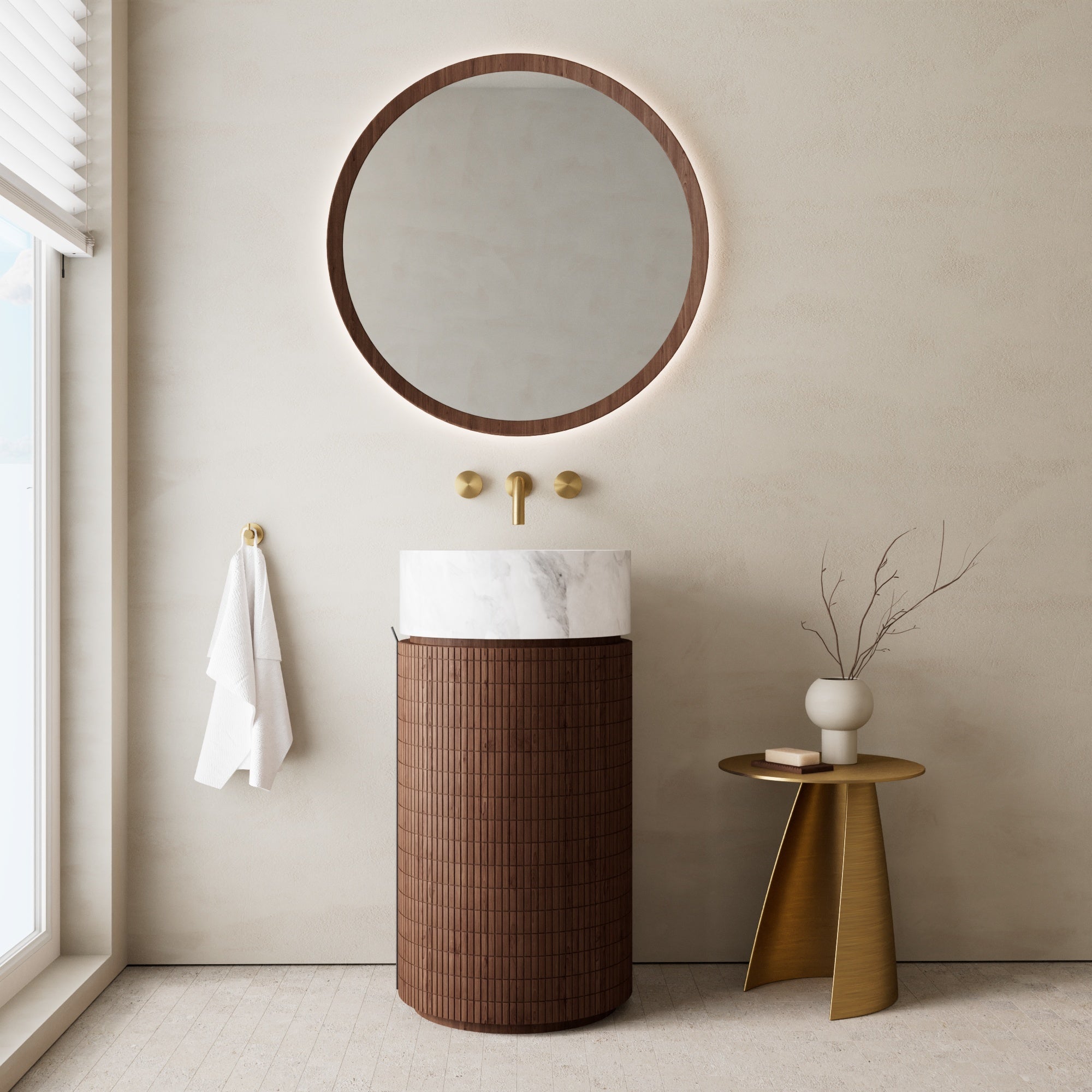 Image of Rotonda Marble Vanity - Cavari