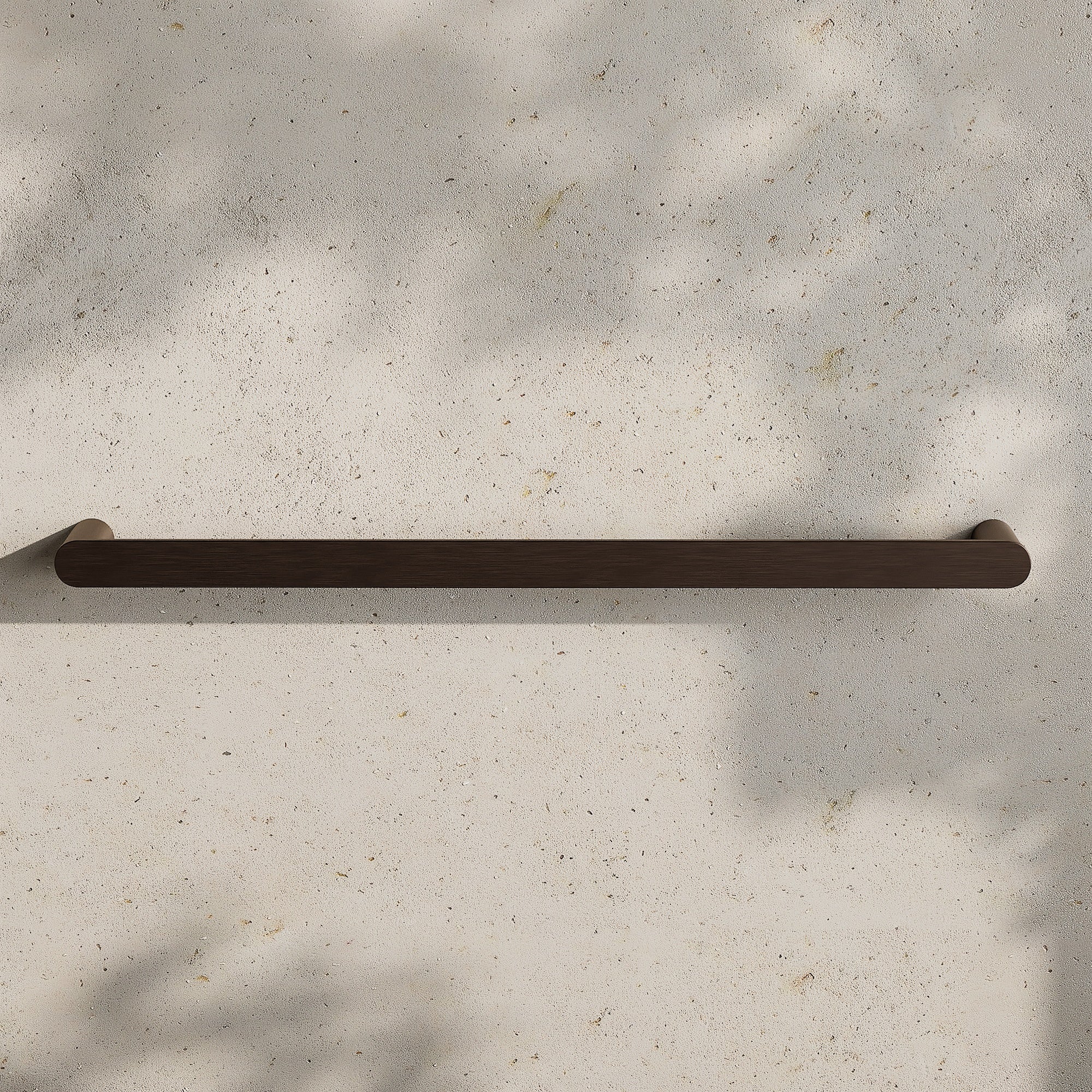 Image of Single Towel Rail 600mm - Flat - Cavari
