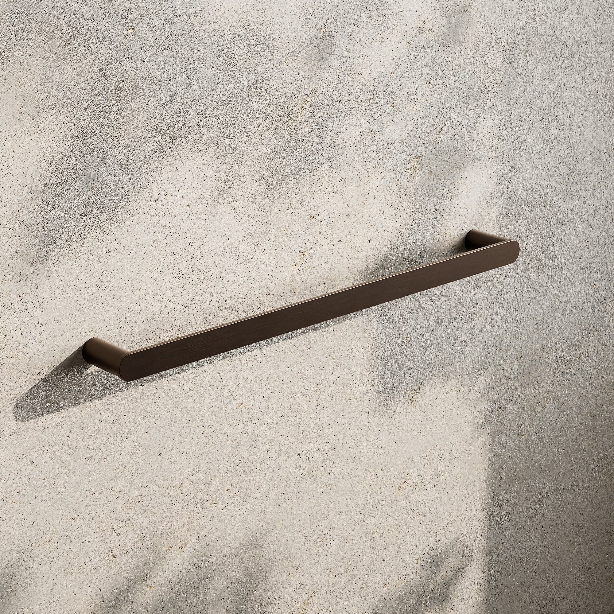 Image of Single Towel Rail 600mm - Flat - Cavari