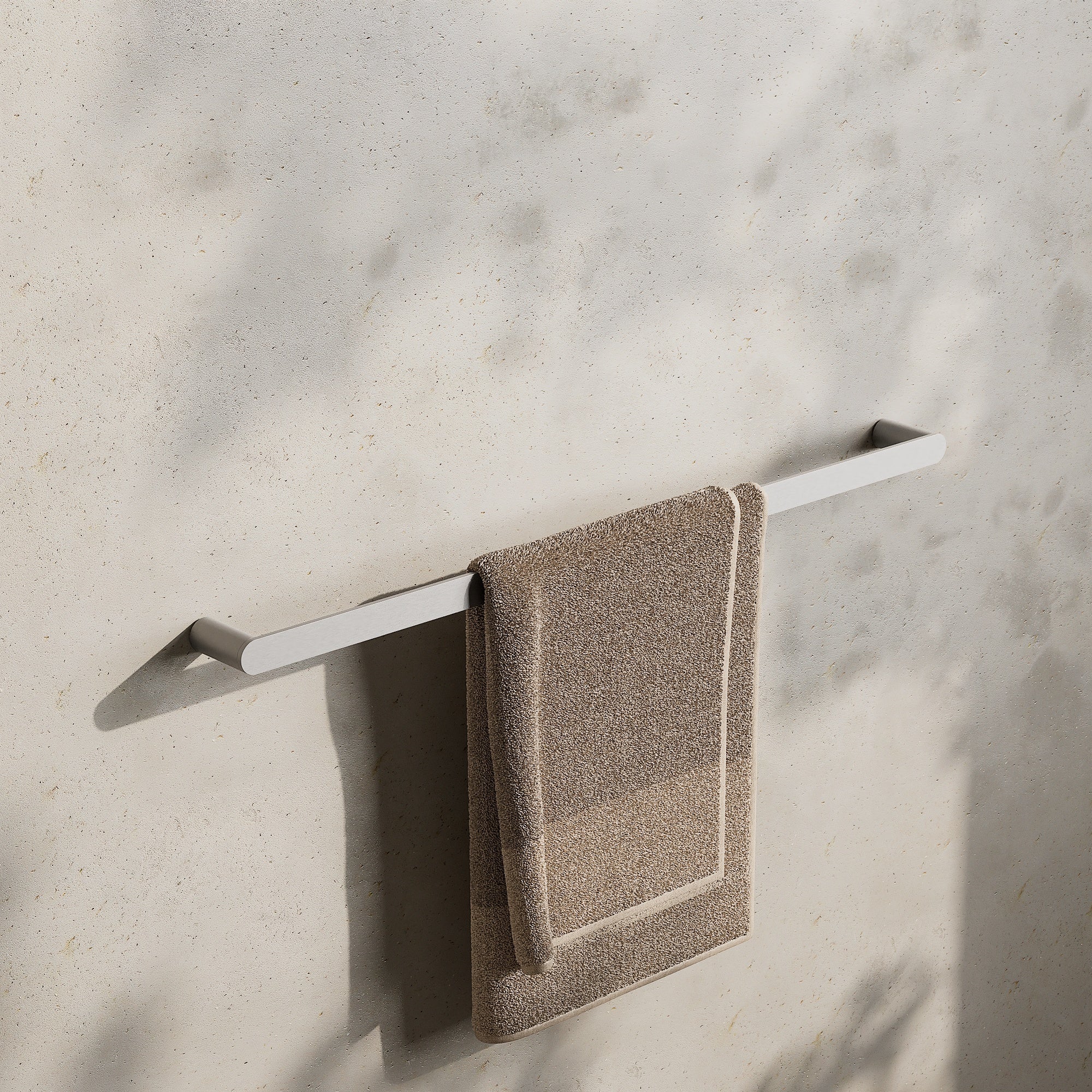 Image of Single Towel Rail 800mm - Flat - Cavari