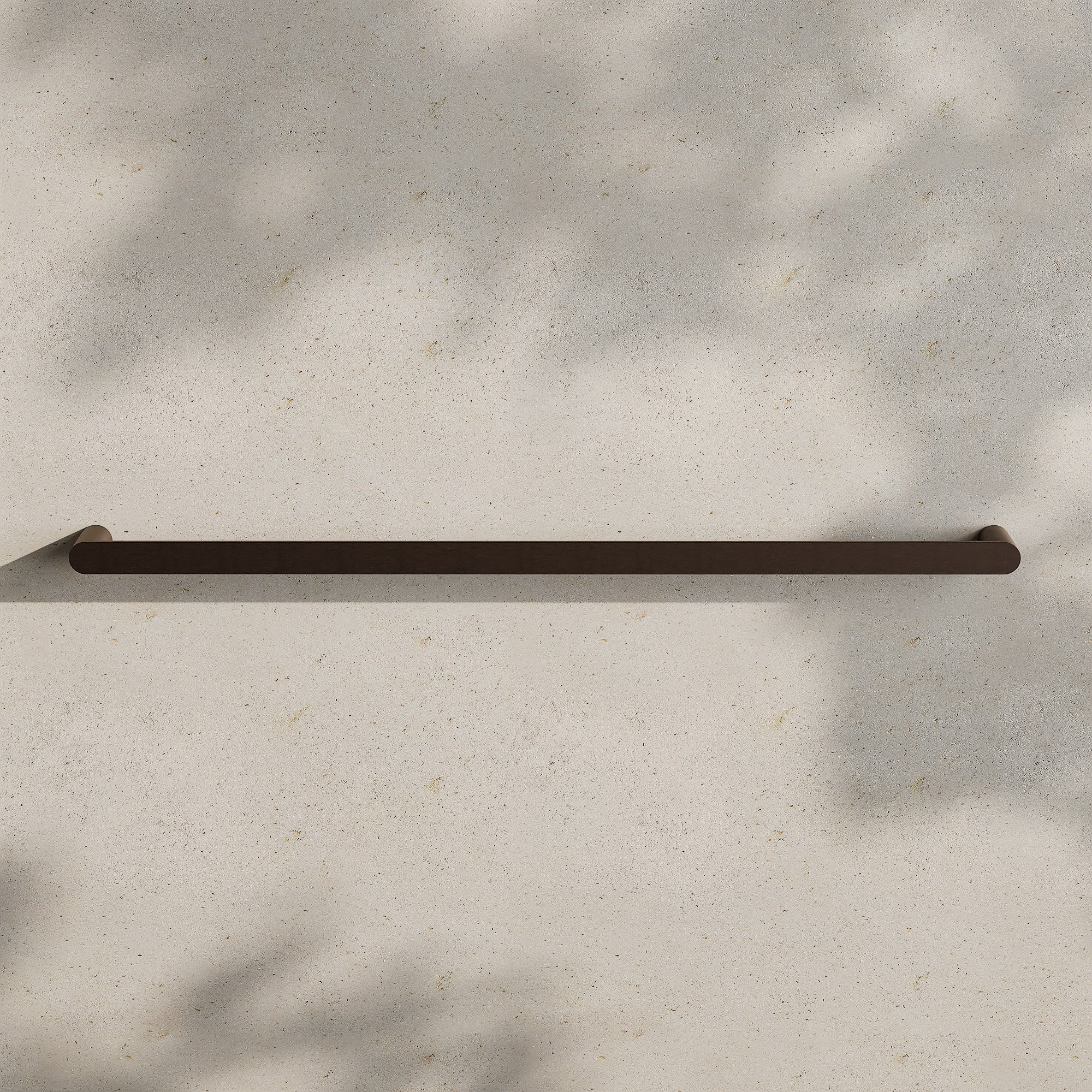 Image of Single Towel Rail 800mm - Flat - Cavari