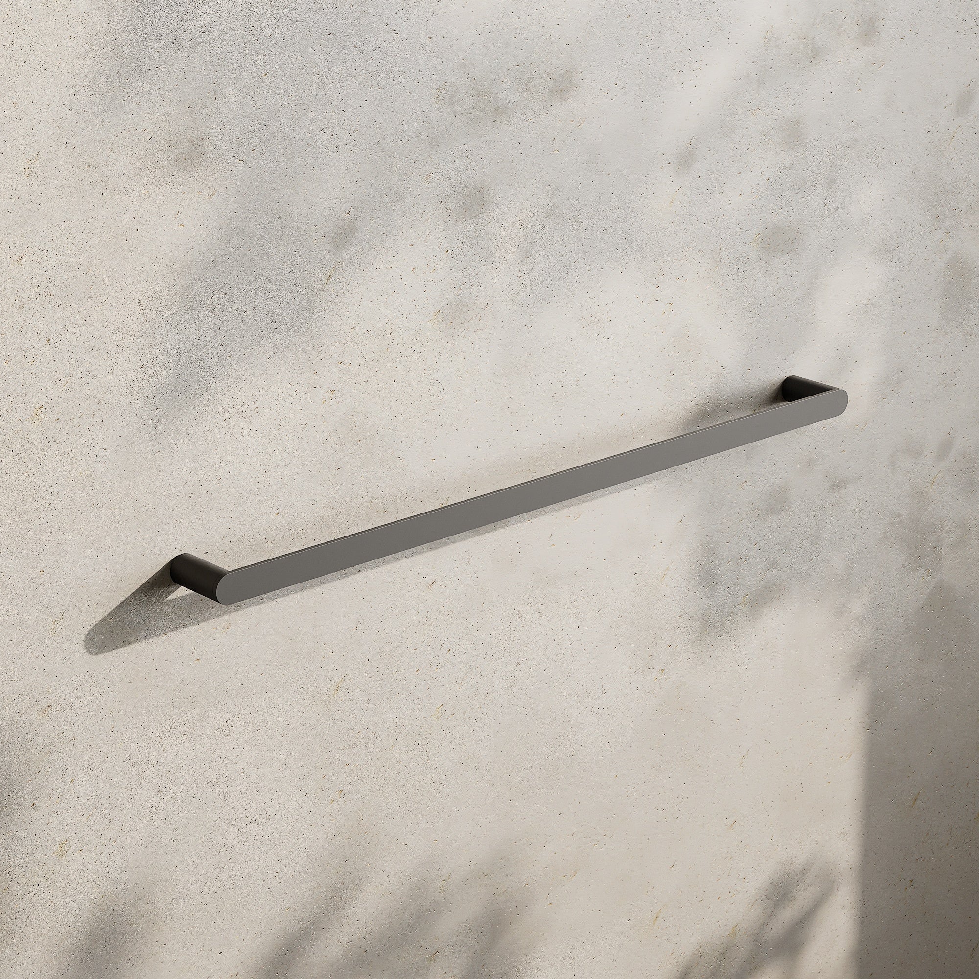 Image of Single Towel Rail 800mm - Flat - Cavari
