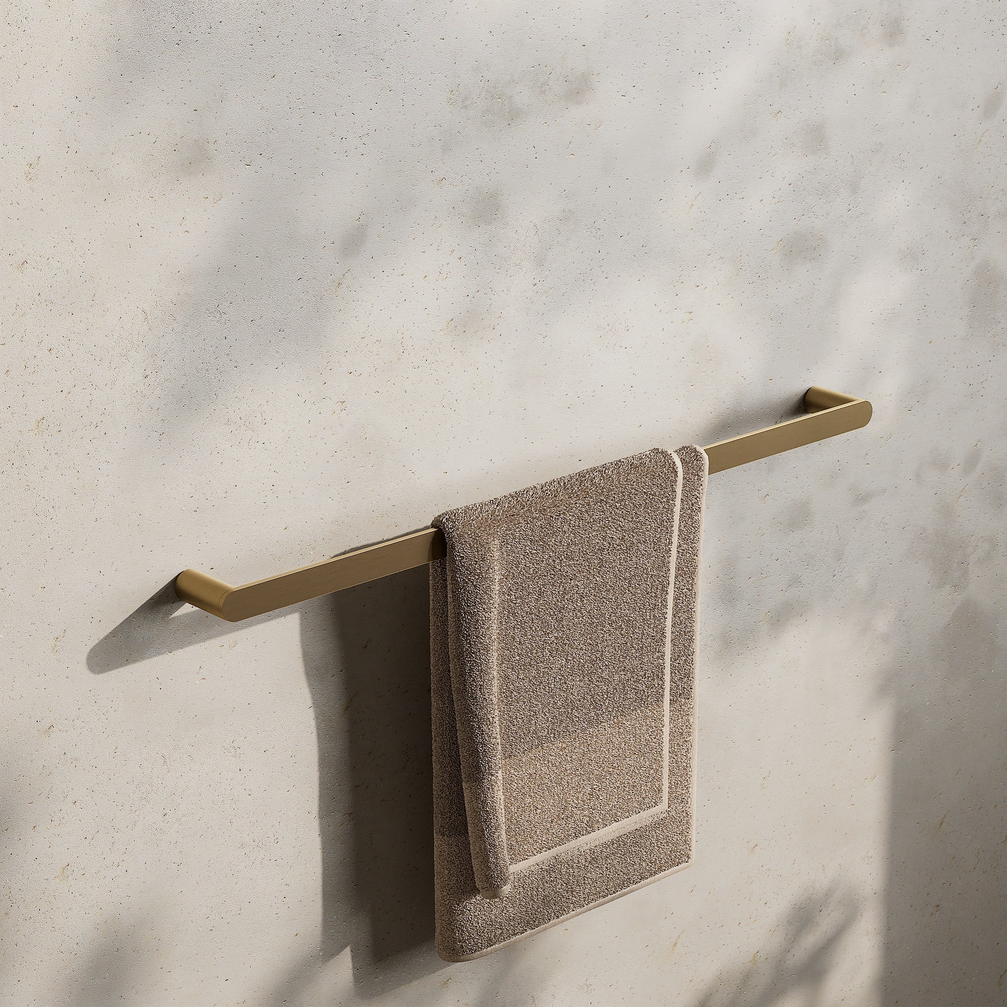 Image of Single Towel Rail 800mm - Flat - Cavari
