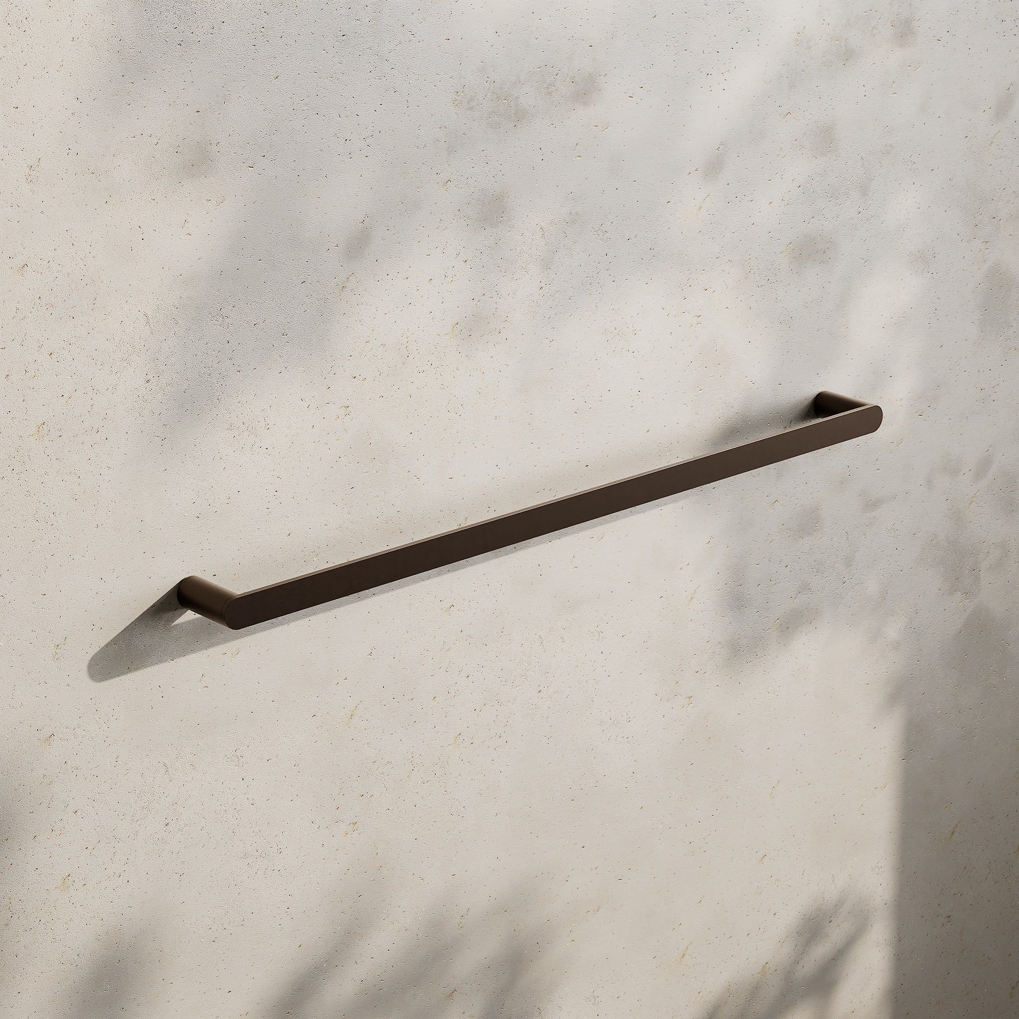 Image of Single Towel Rail 800mm - Flat - Cavari