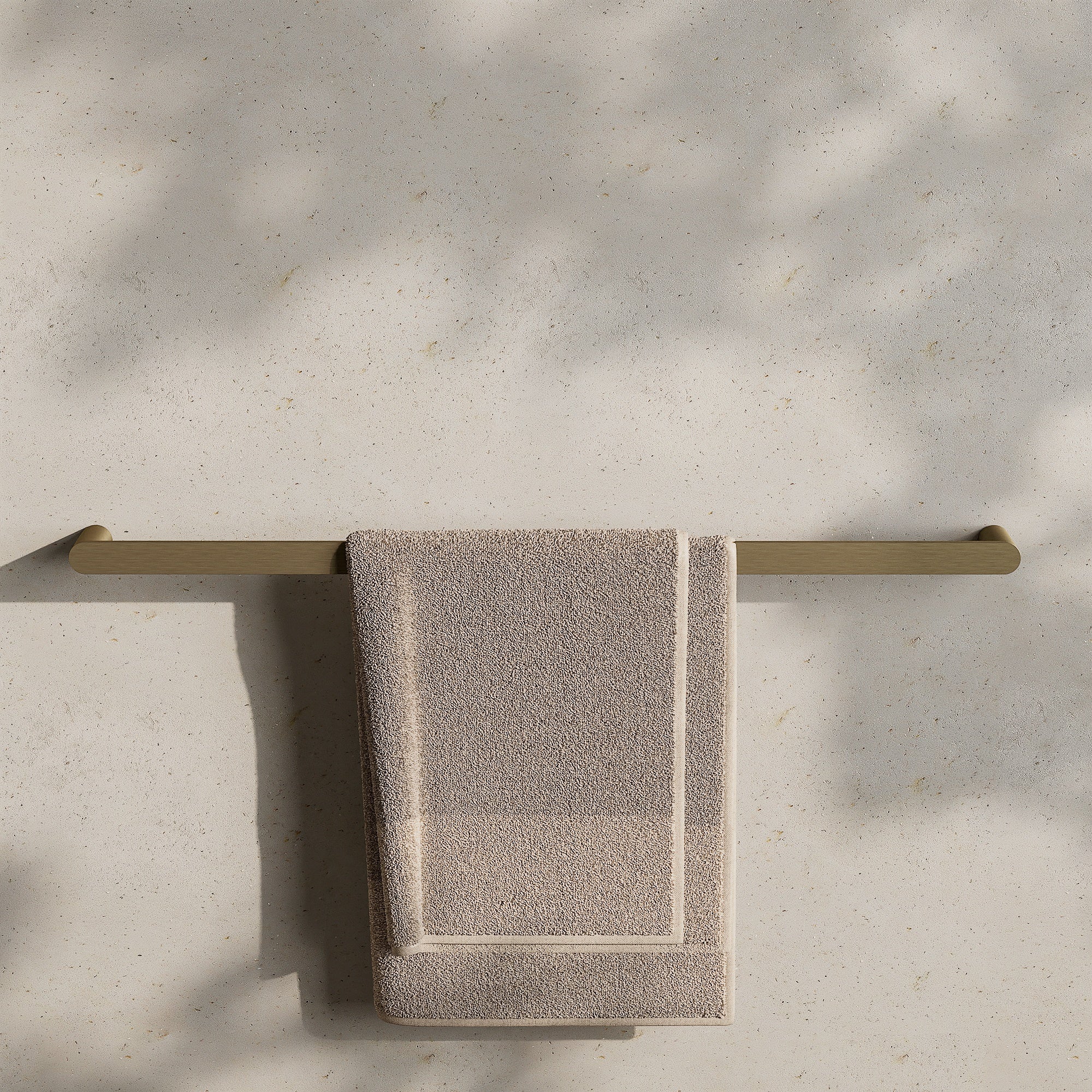 Image of Single Towel Rail 800mm - Flat - Cavari