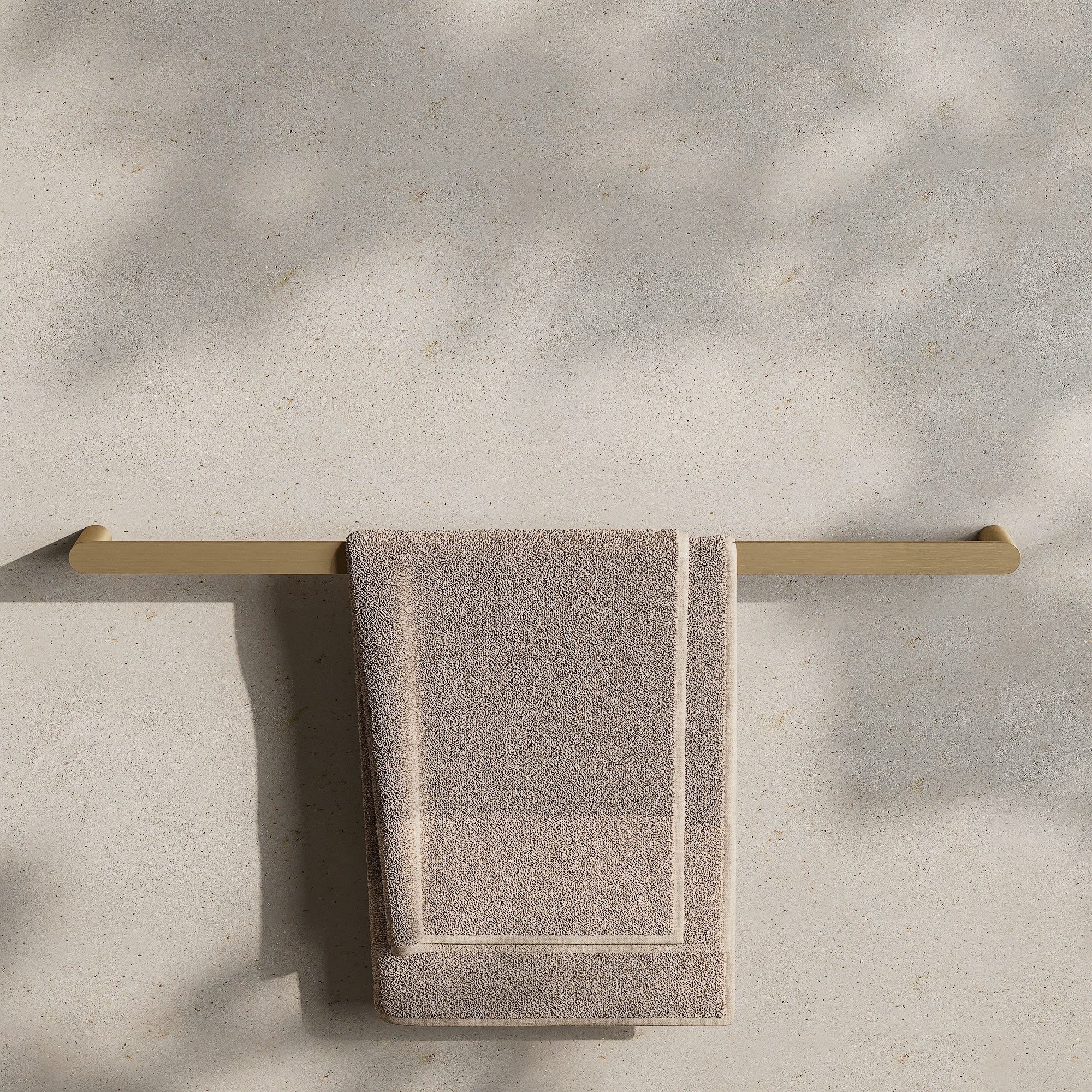 Image of Single Towel Rail 800mm - Flat - Cavari