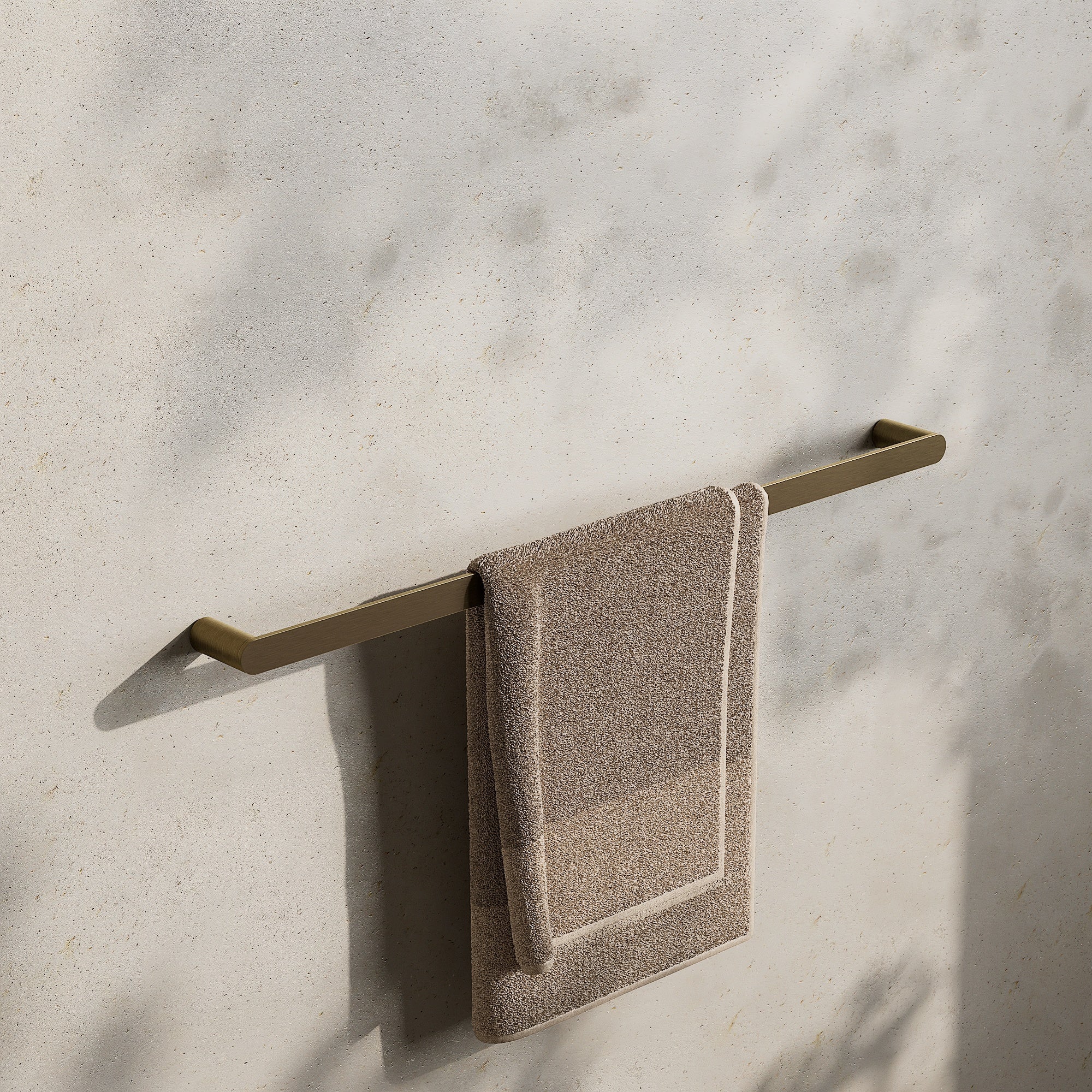 Image of Single Towel Rail 800mm - Flat - Cavari