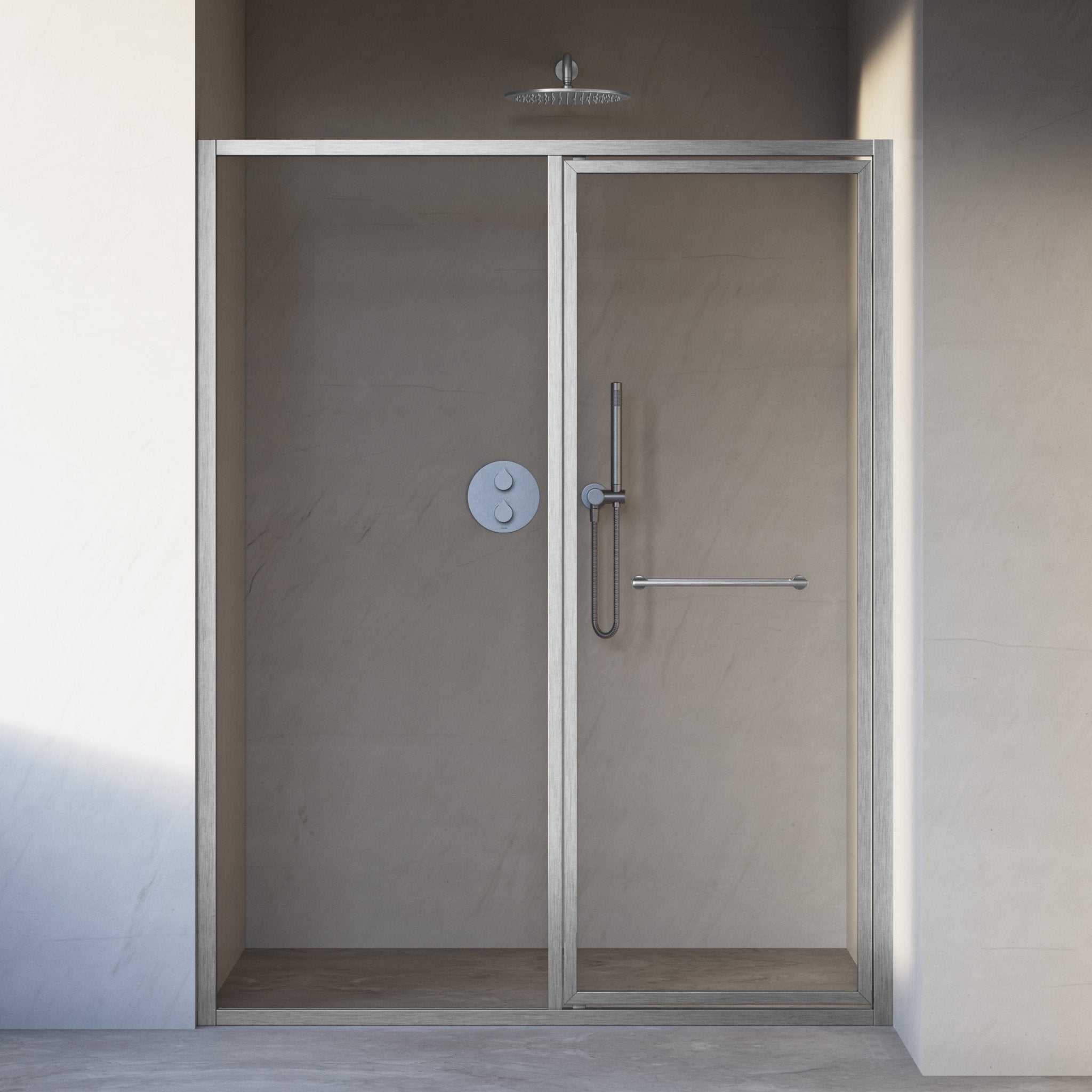 Image of Solace Hinged Shower Door - Cavari