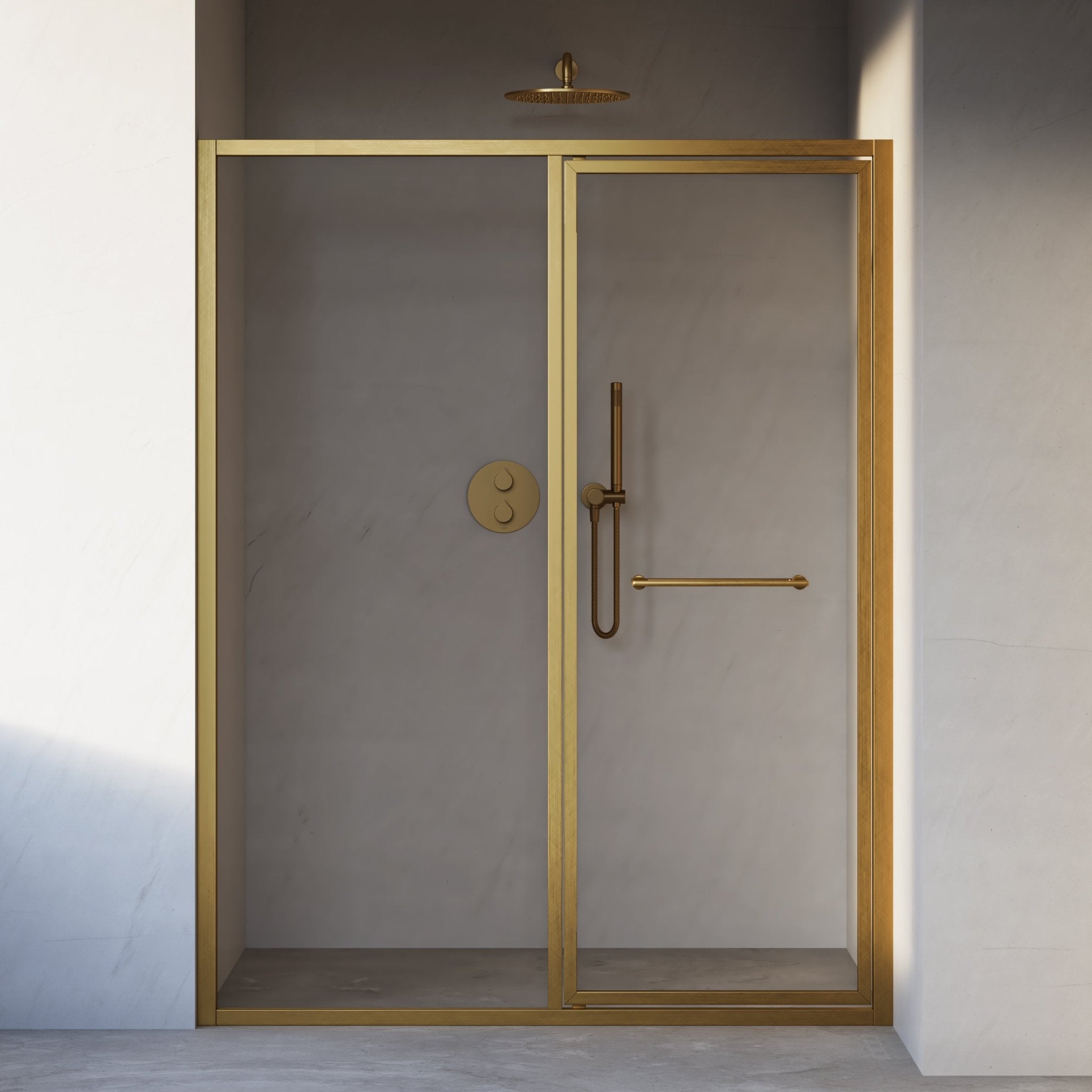 Image of Solace Hinged Shower Door - Cavari