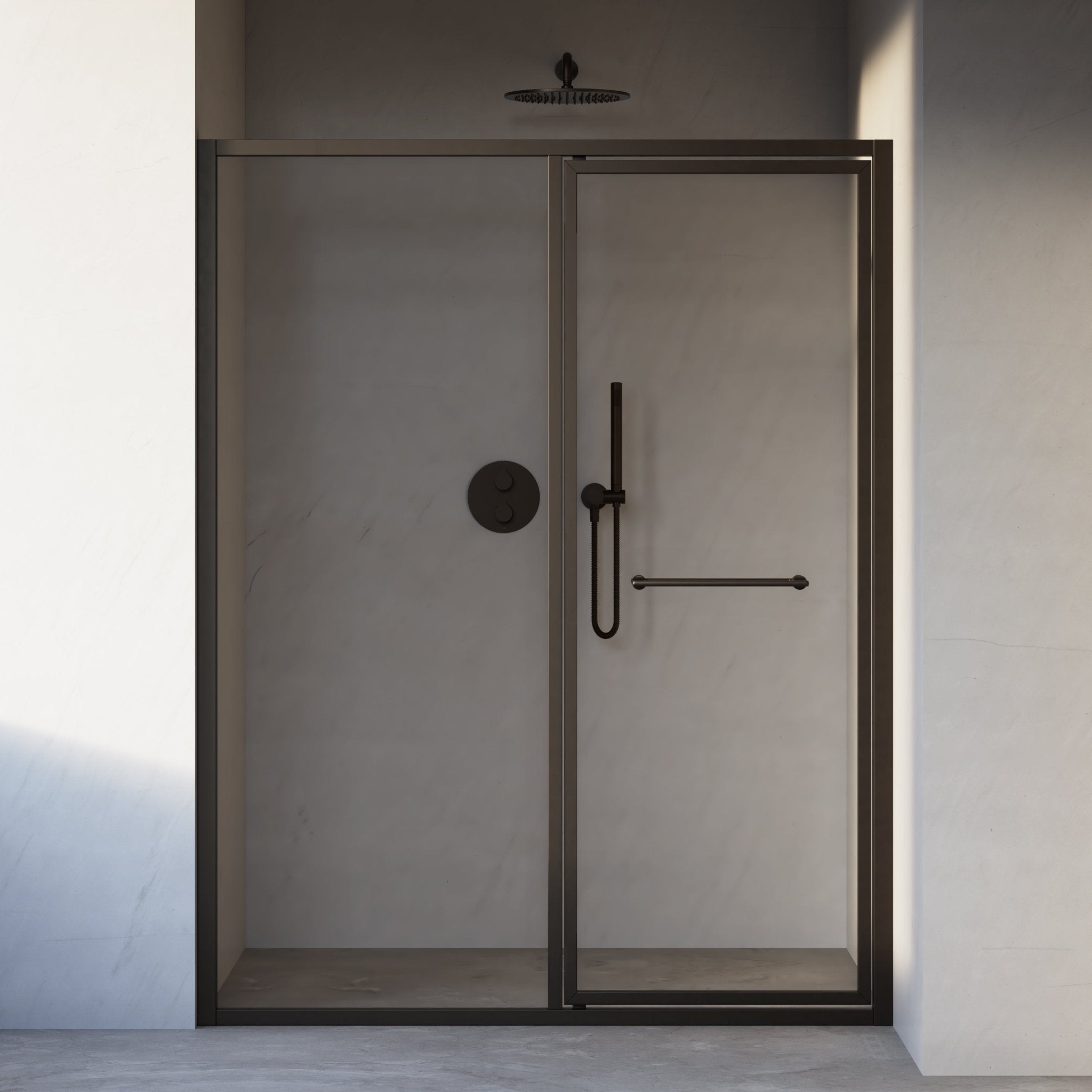 Image of Solace Hinged Shower Door - Cavari