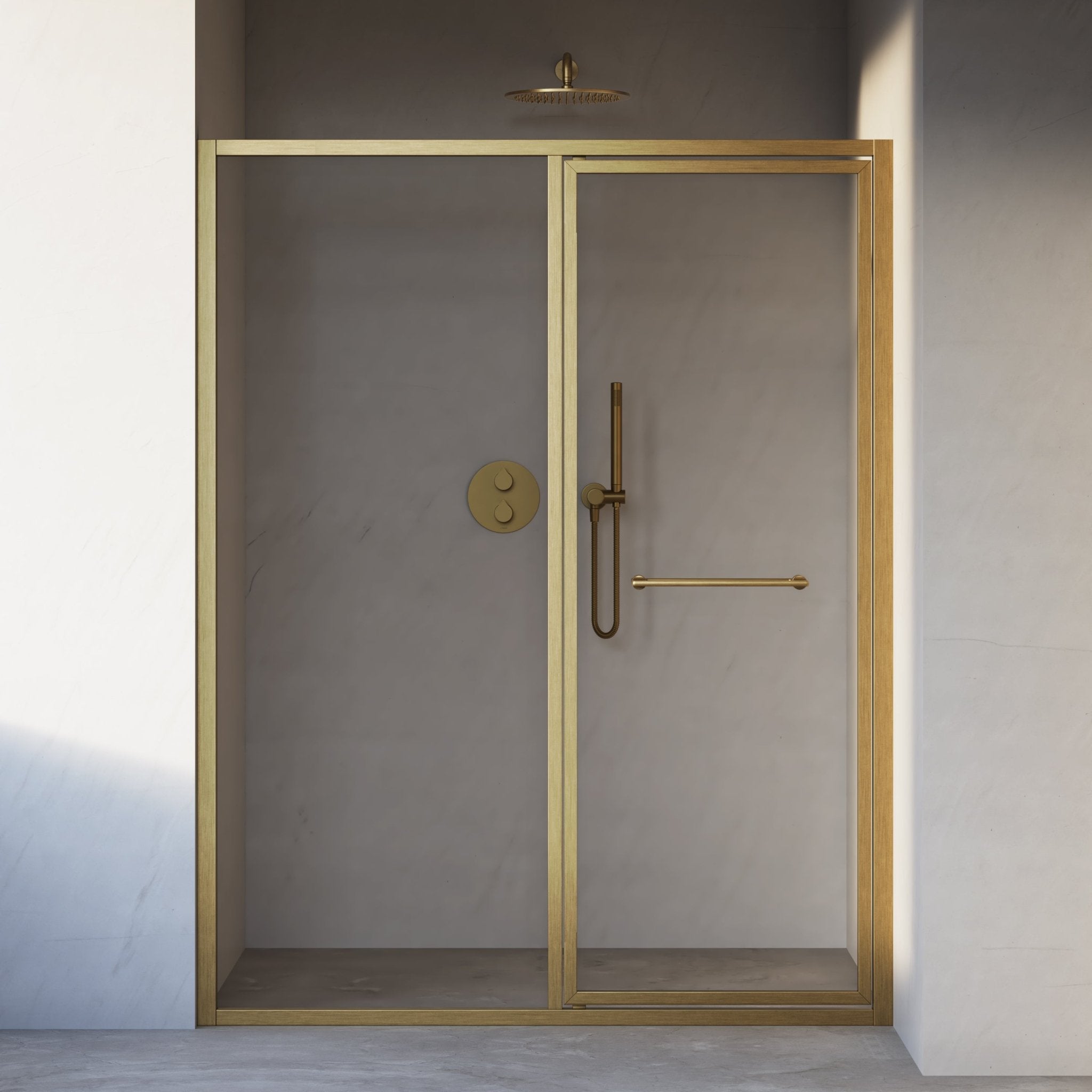 Image of Solace Hinged Shower Door - Cavari