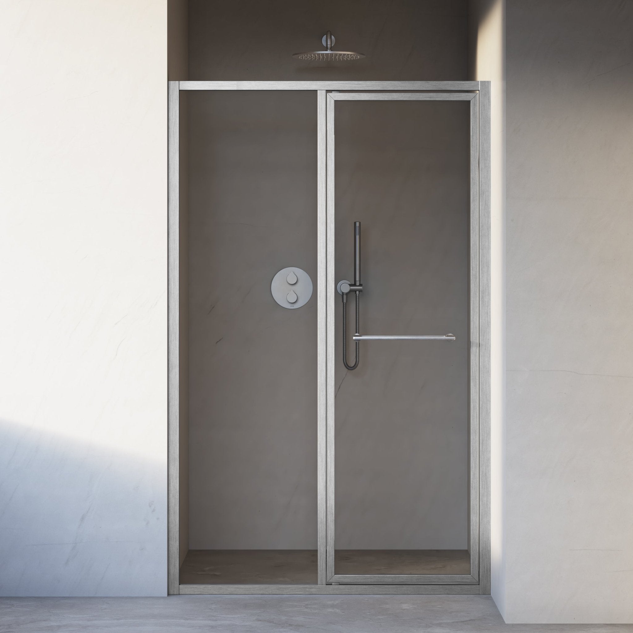 Image of Solace Hinged Shower Door - Cavari