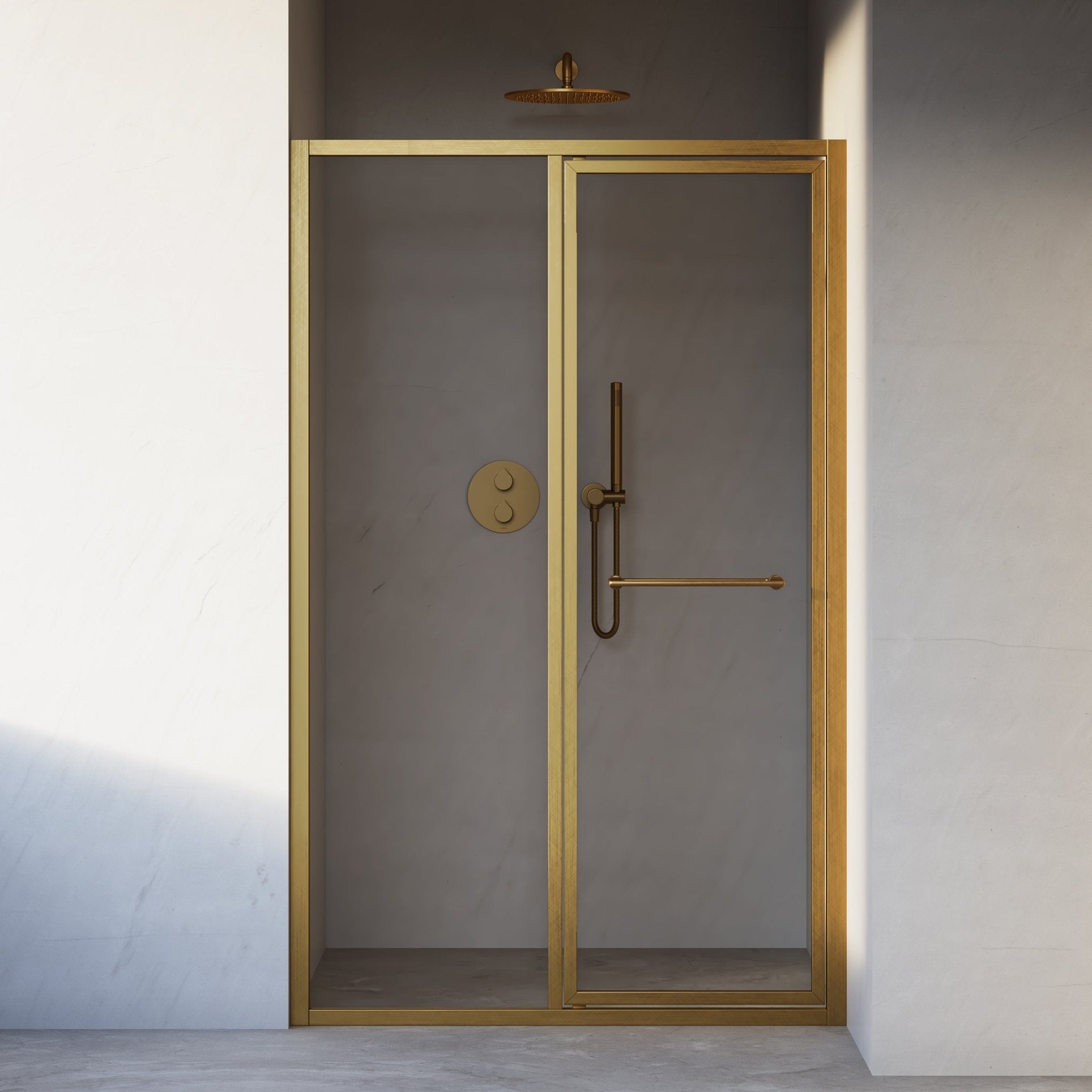 Image of Solace Hinged Shower Door - Cavari