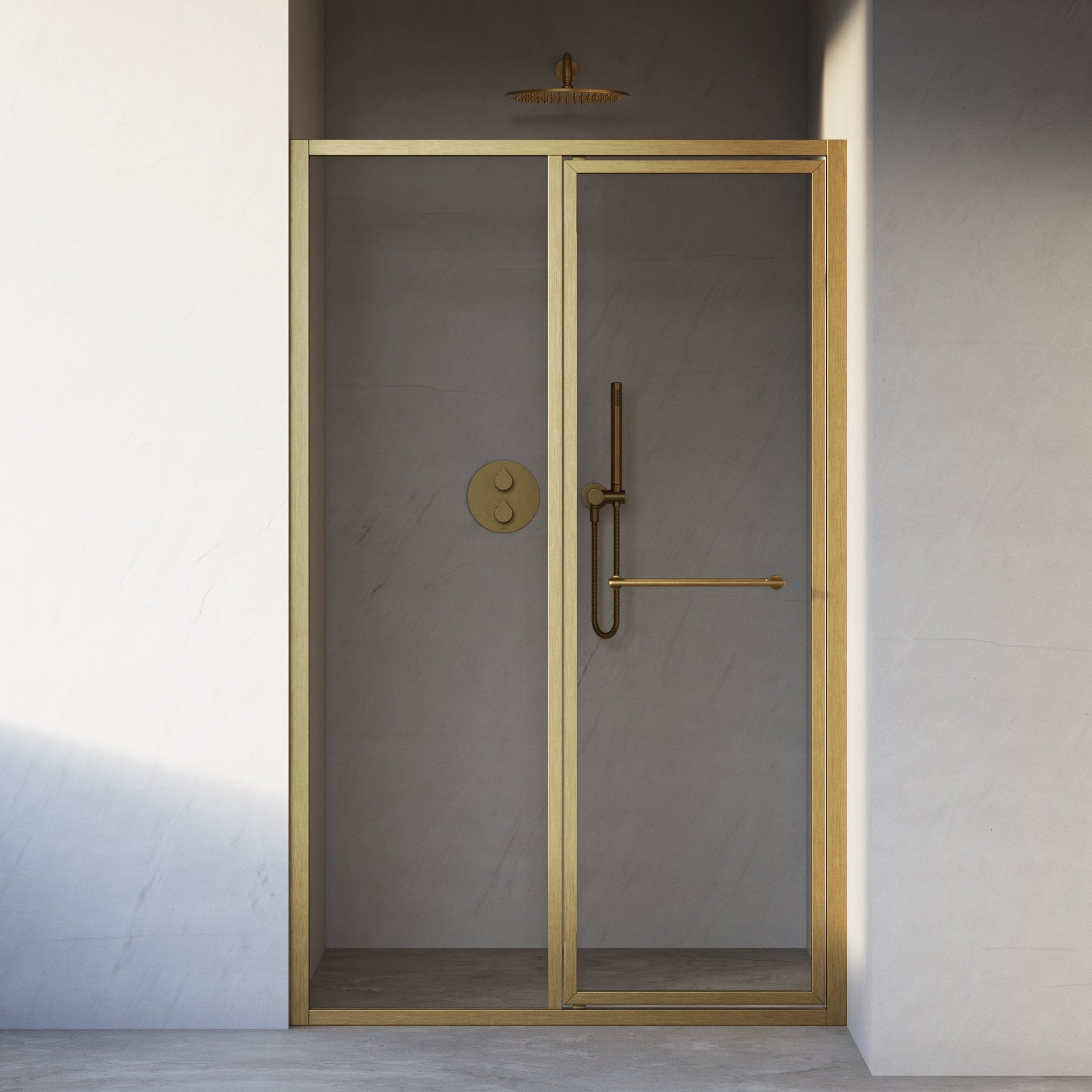 Image of Solace Hinged Shower Door - Cavari