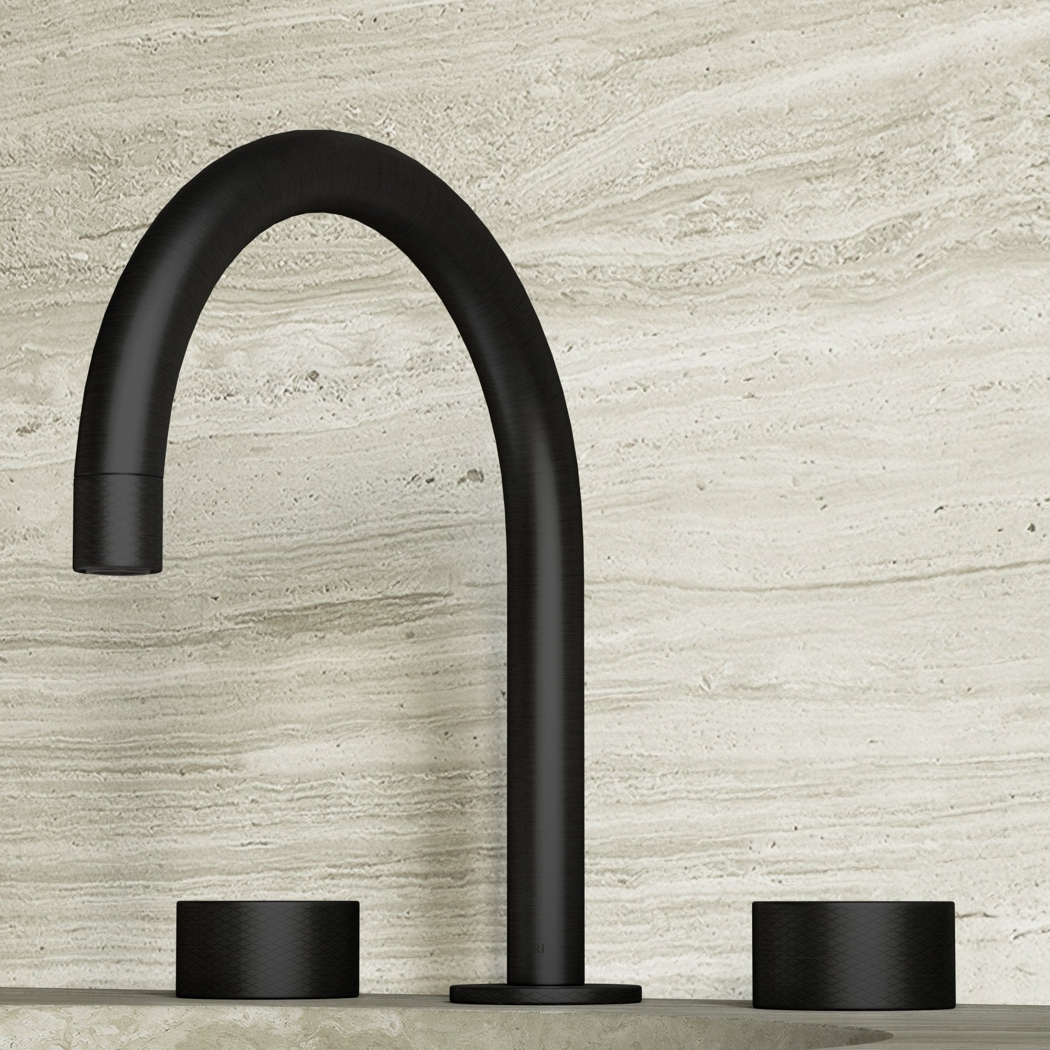 Image of Strata Deck Mounted Basin Tap – Double Handle - Cavari
