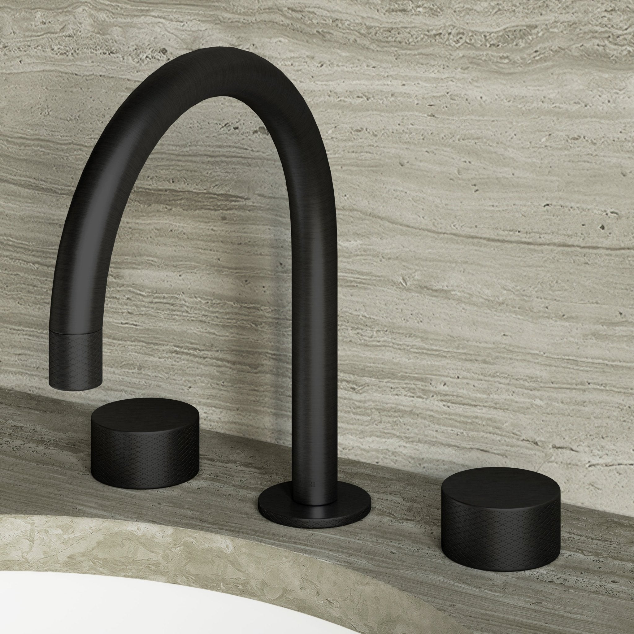 Image of Strata Deck Mounted Basin Tap – Double Handle - Cavari