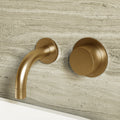 Strata Wall Mounted Basin Mixer with Backplate – Short Spout