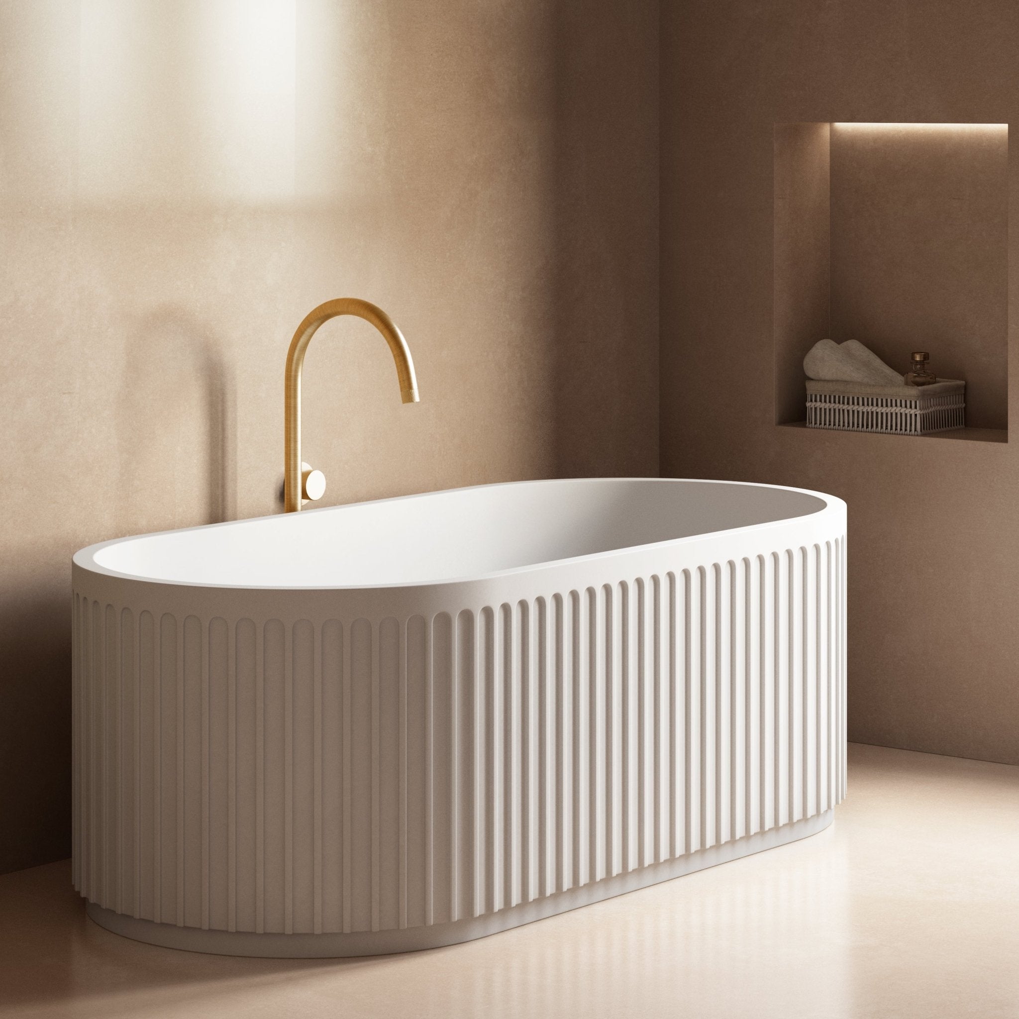 Image of Tambour Freestanding Bath - Cavari