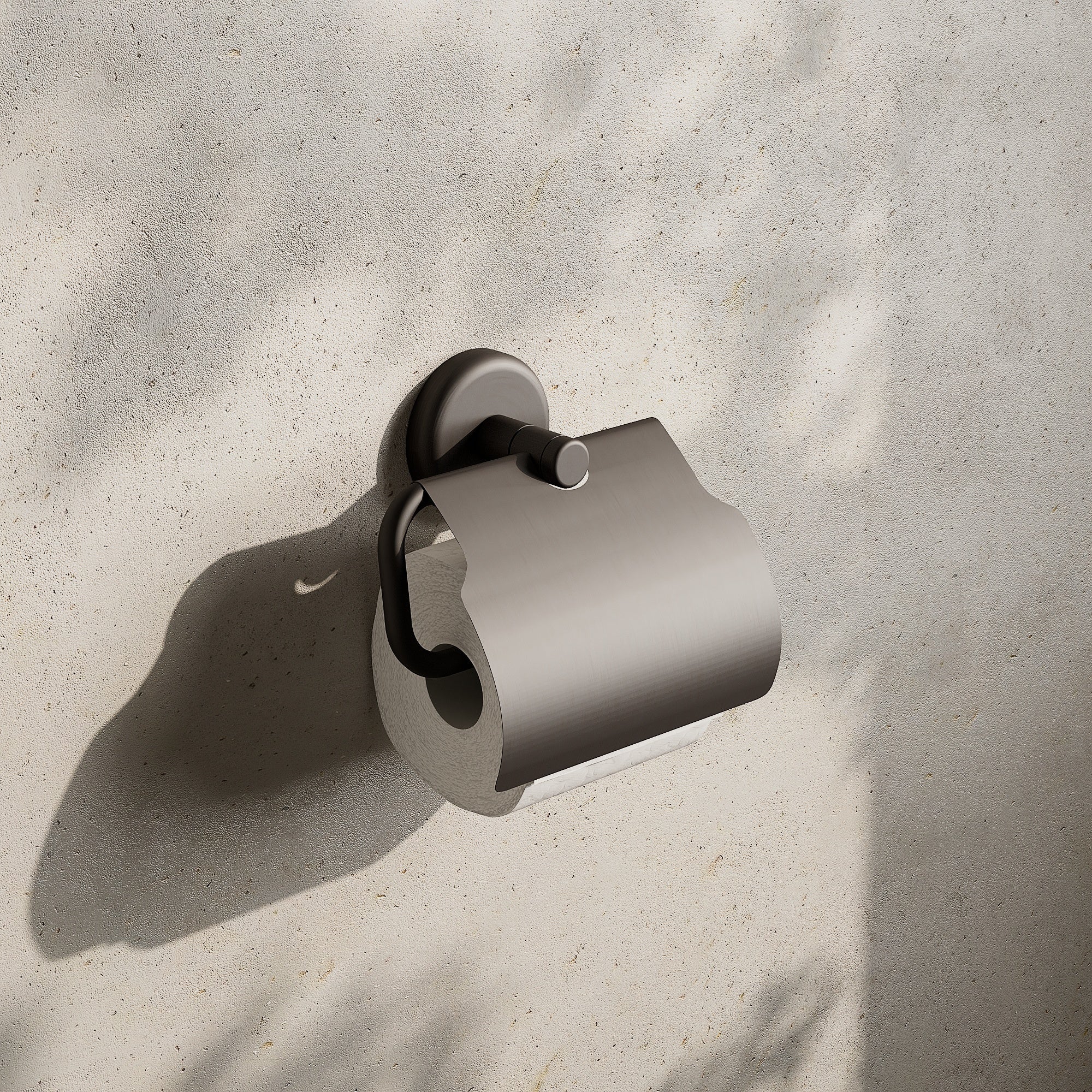 Image of Toilet Roll Holder with Cover - Cavari