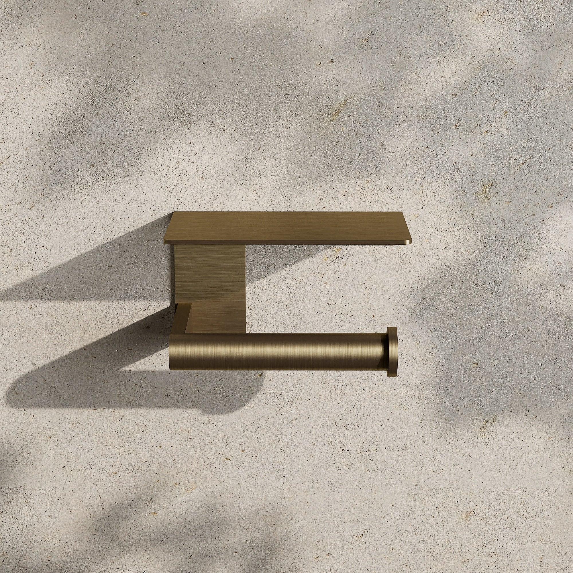 Image of Toilet Roll Holder with Shelf - Cavari