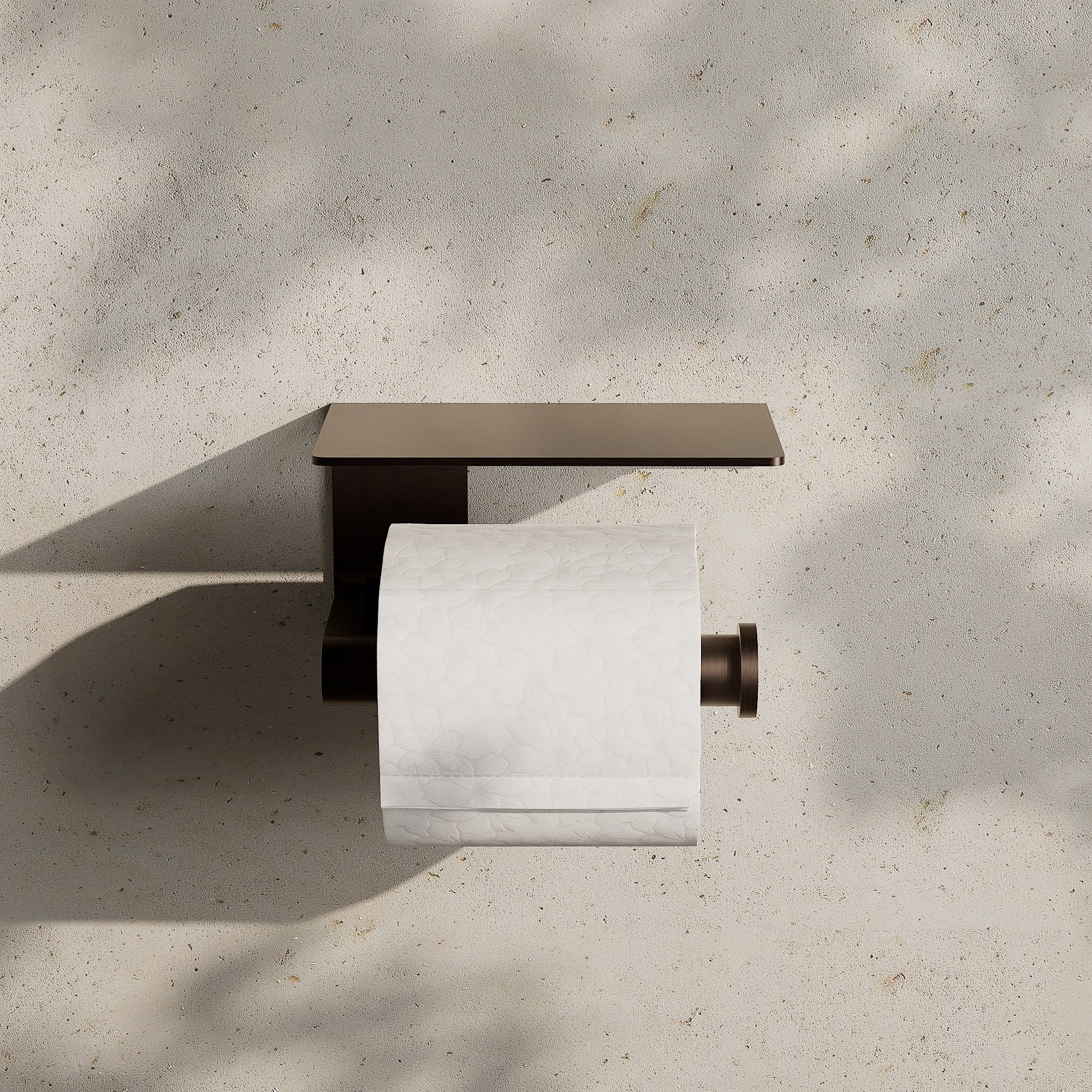 Image of Toilet Roll Holder with Shelf - Cavari