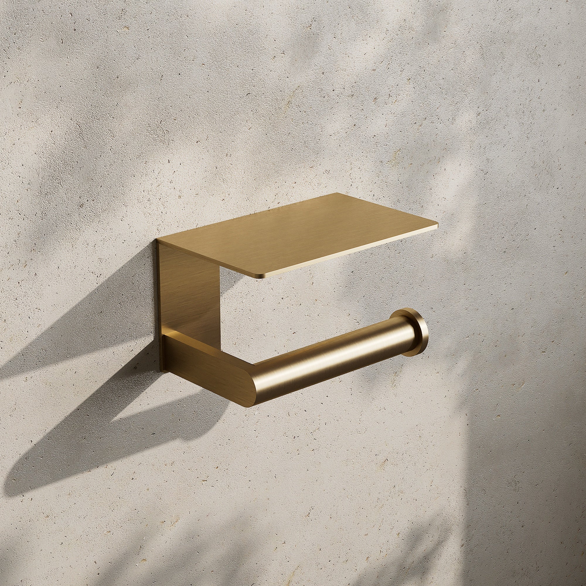 Image of Toilet Roll Holder with Shelf - Cavari