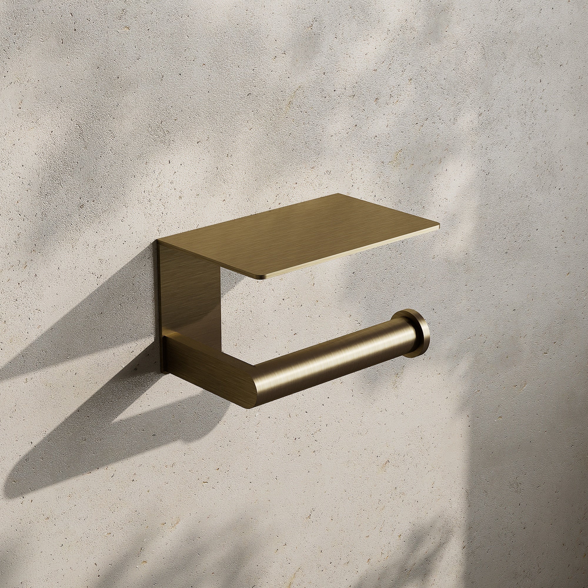Image of Toilet Roll Holder with Shelf - Cavari
