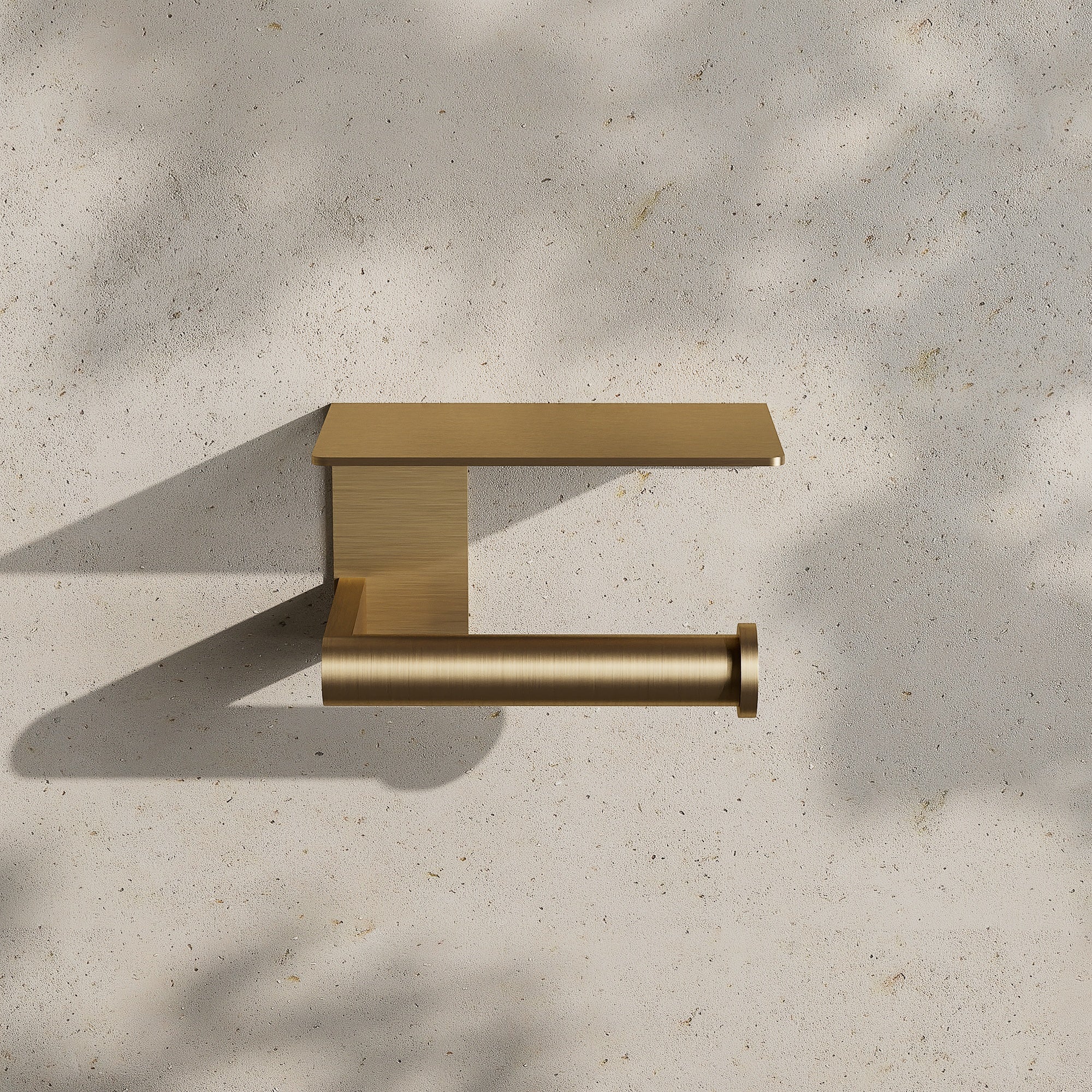 Image of Toilet Roll Holder with Shelf - Cavari