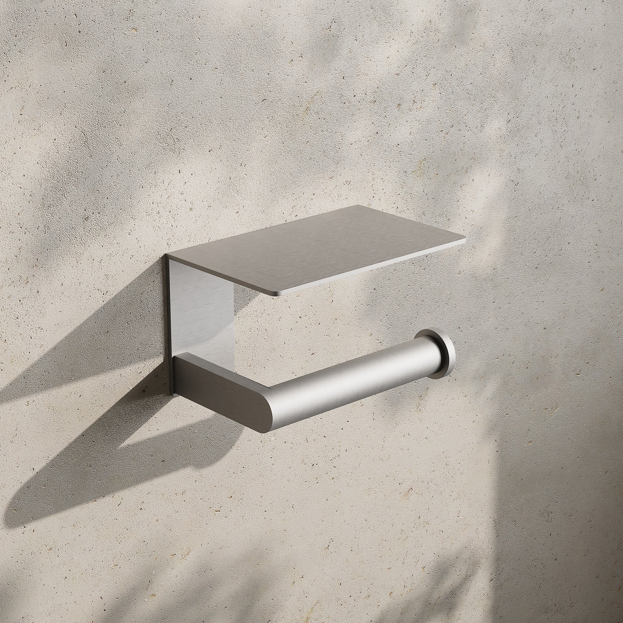 Image of Toilet Roll Holder with Shelf - Cavari