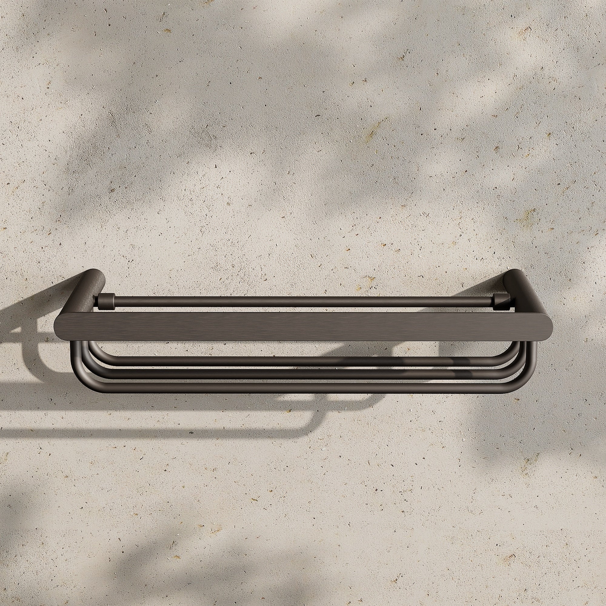 Image of Towel Rack with Rail 600mm - Flat - Cavari