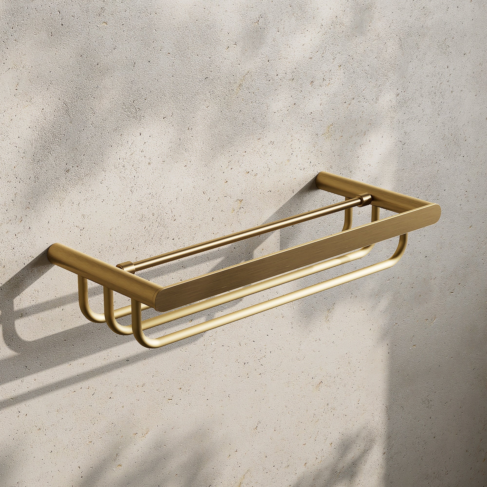 Image of Towel Rack with Rail 600mm - Flat - Cavari