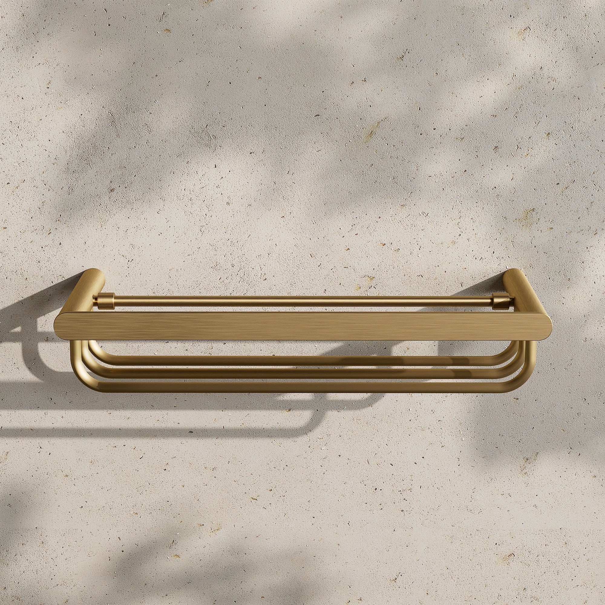 Image of Towel Rack with Rail 600mm - Flat - Cavari