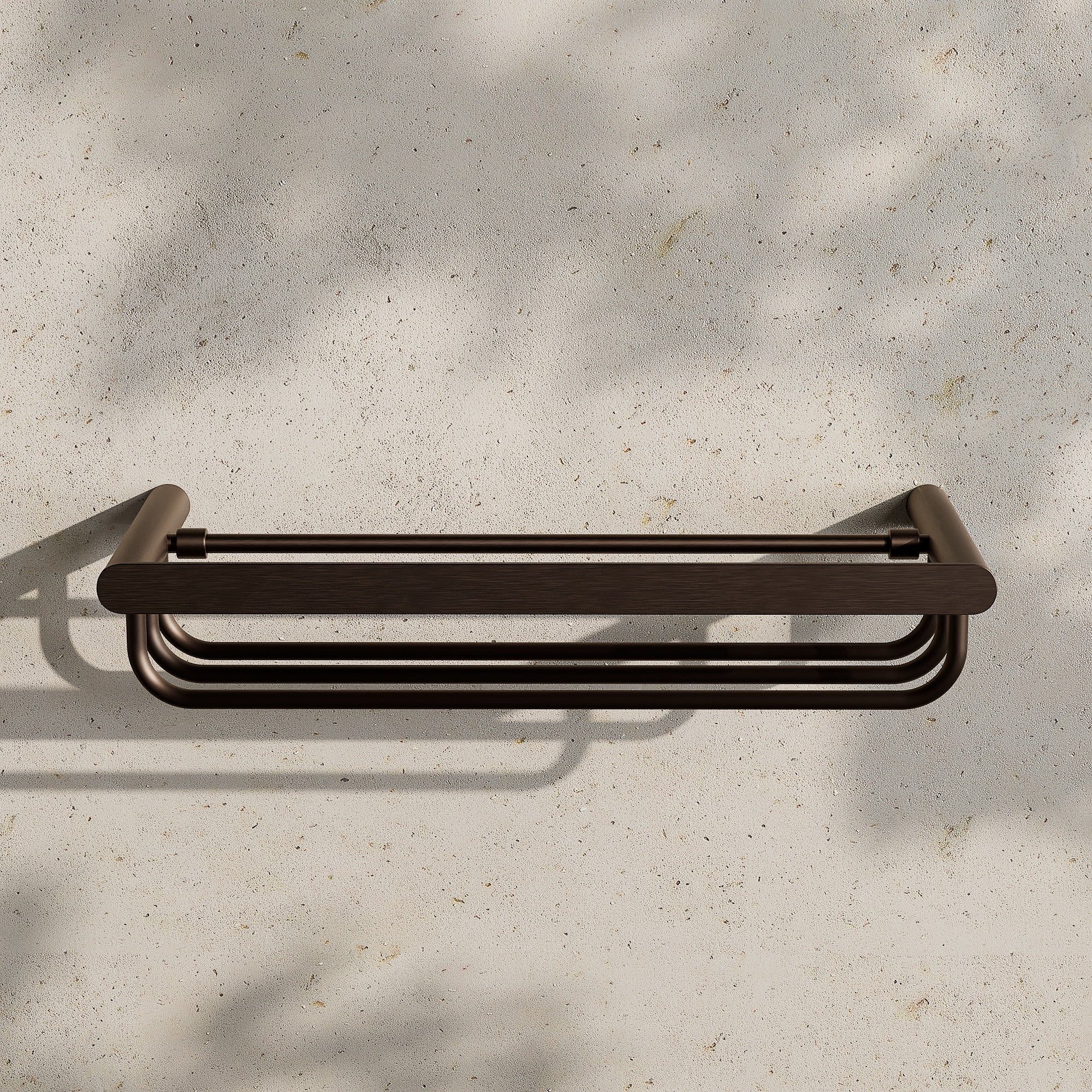 Image of Towel Rack with Rail 600mm - Flat - Cavari