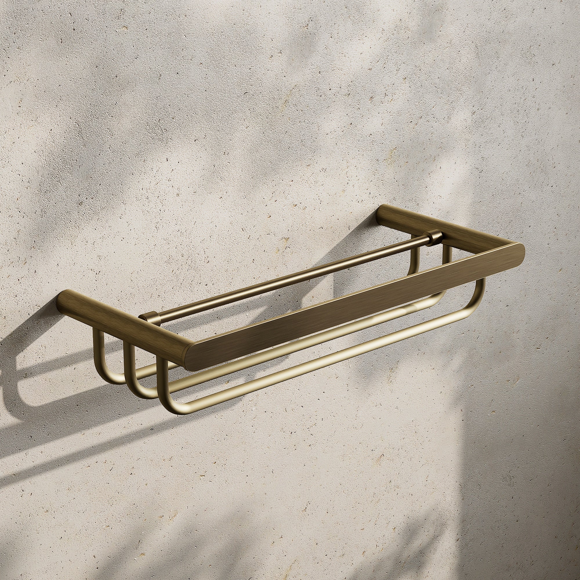 Image of Towel Rack with Rail 600mm - Flat - Cavari
