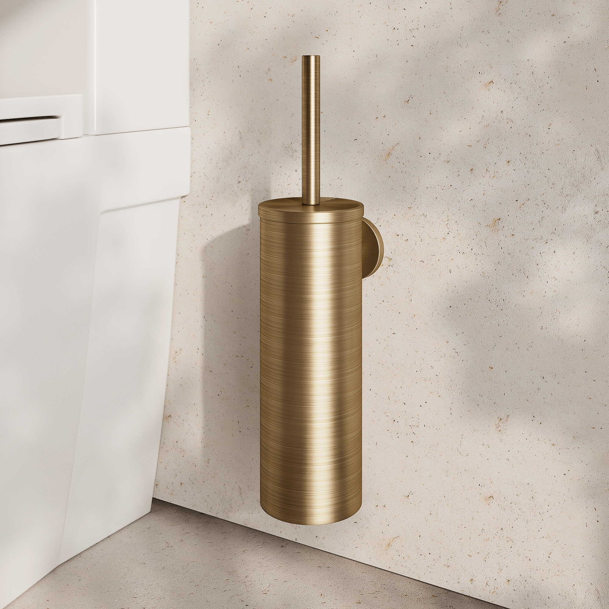 Image of Wall Mounted Toilet Brush – Flat - Cavari