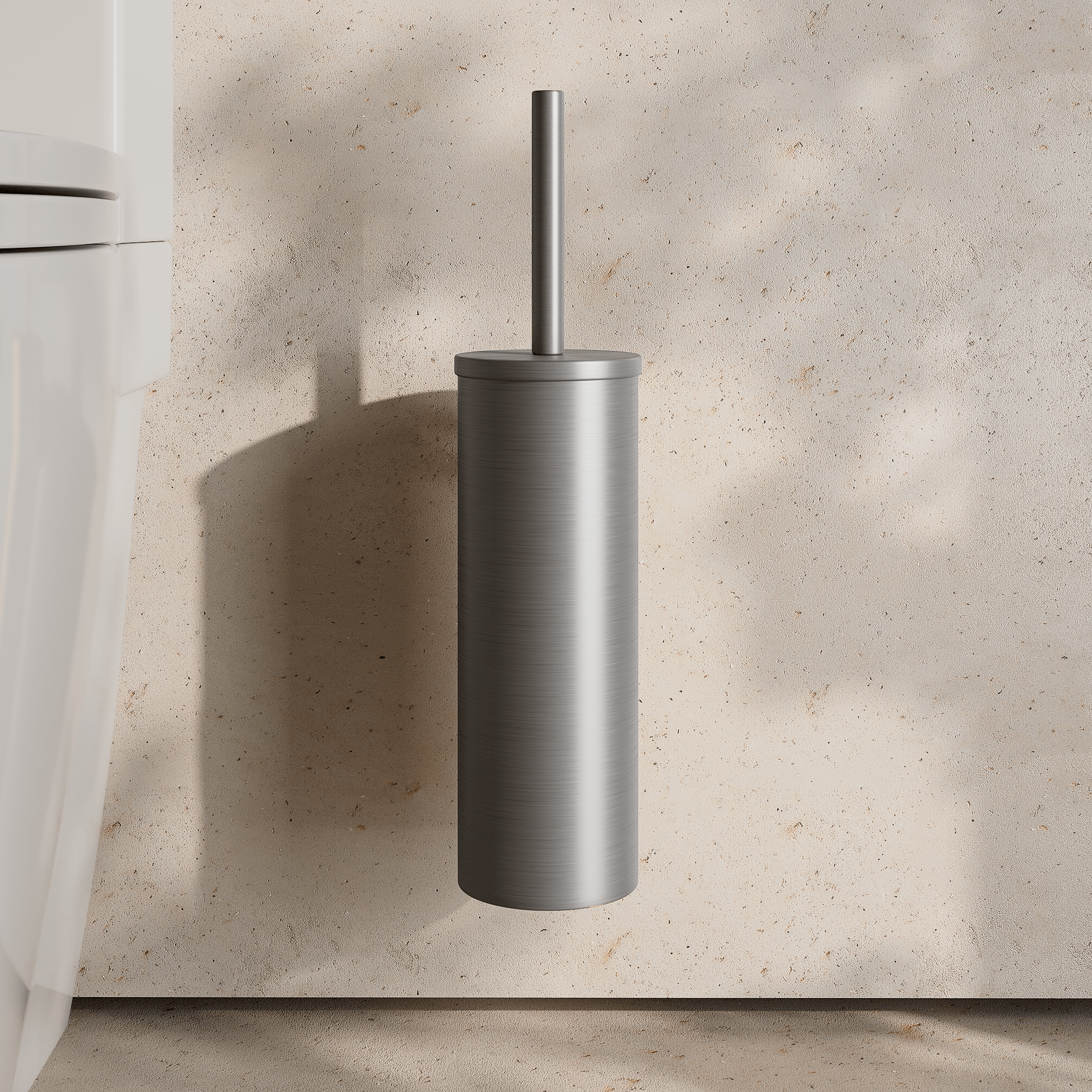 Image of Wall Mounted Toilet Brush – Flat - Cavari