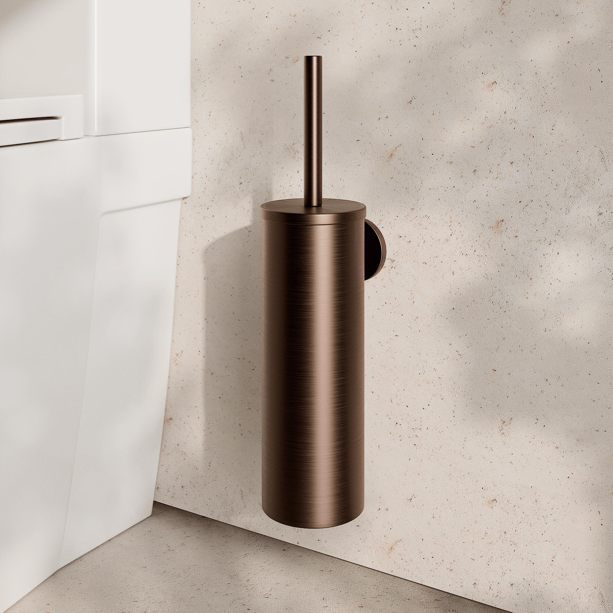 Image of Wall Mounted Toilet Brush – Flat - Cavari