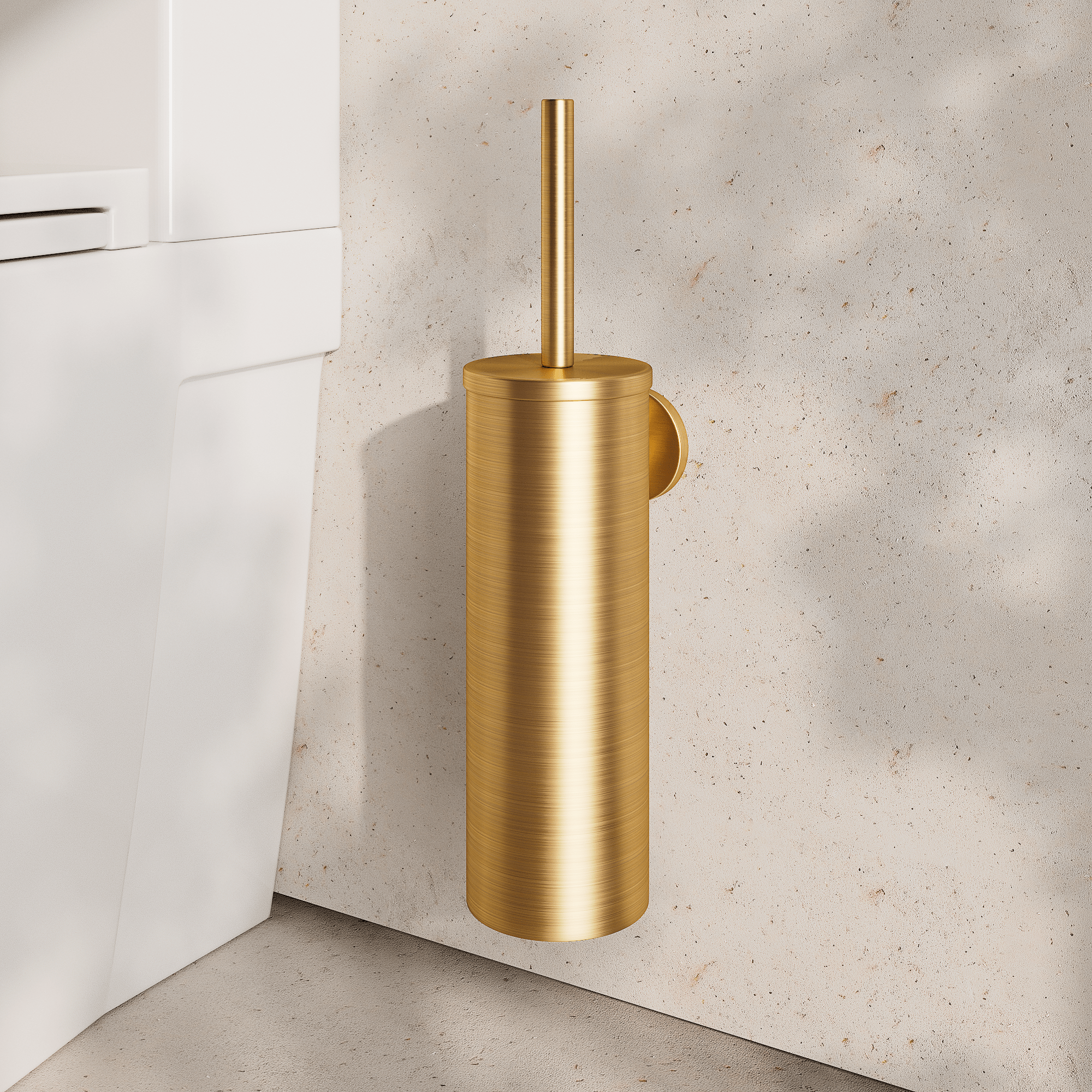 Image of Wall Mounted Toilet Brush – Flat - Cavari