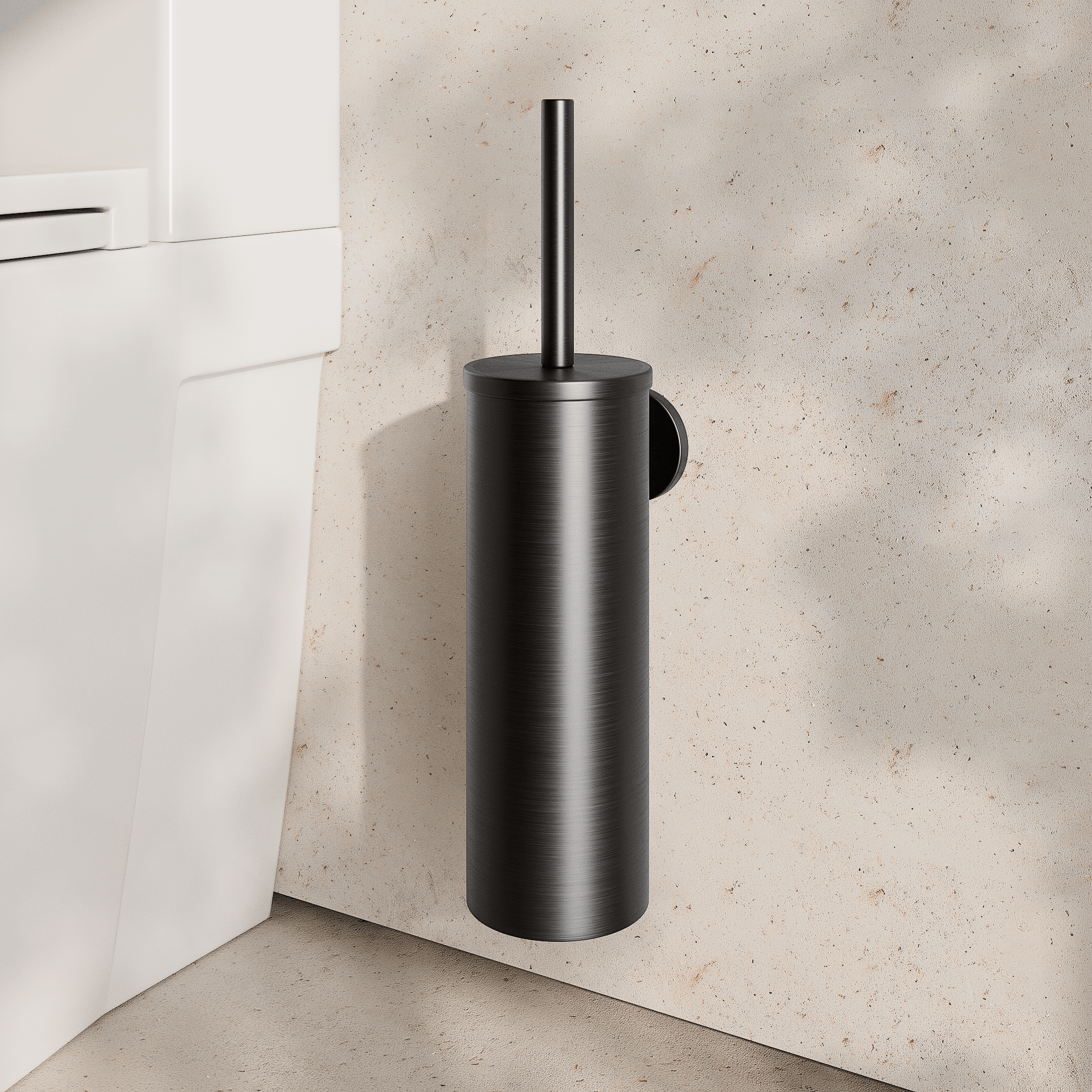 Image of Wall Mounted Toilet Brush – Flat - Cavari