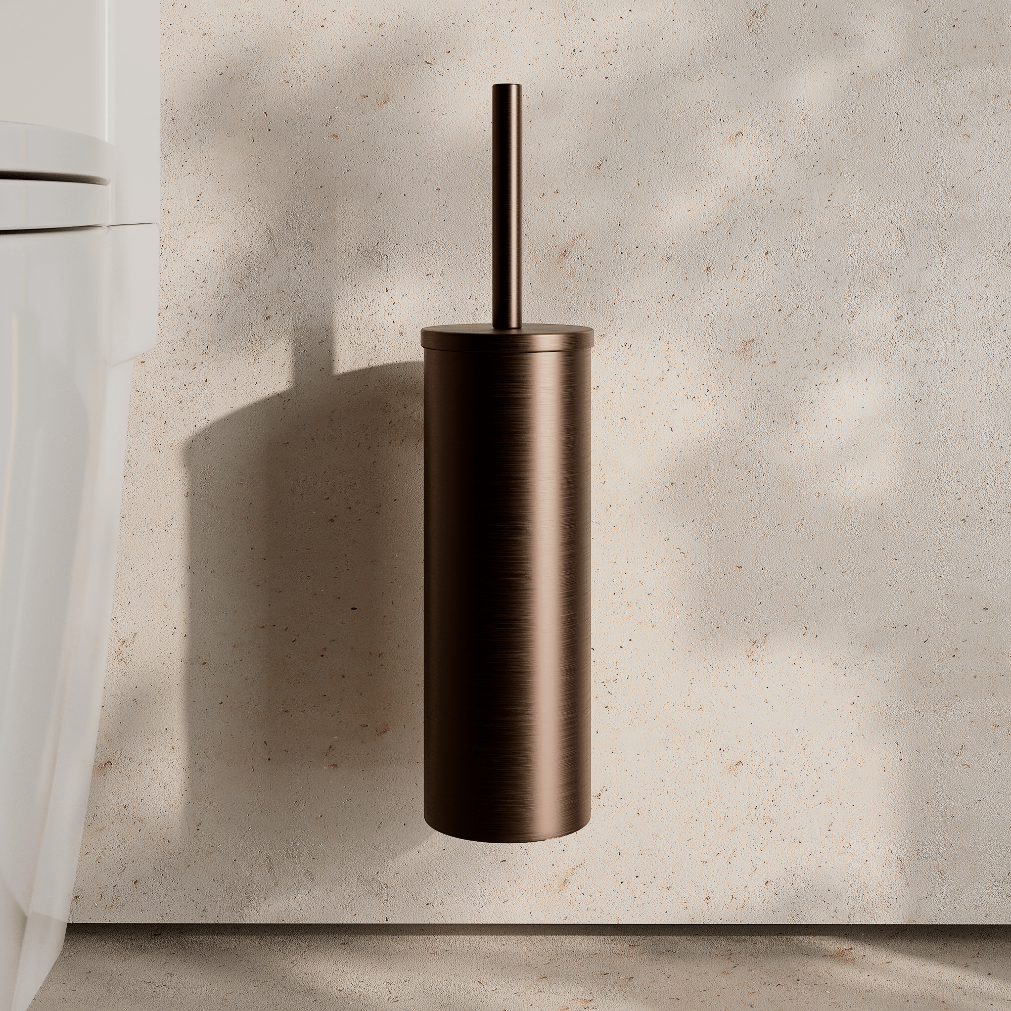 Image of Wall Mounted Toilet Brush – Flat - Cavari